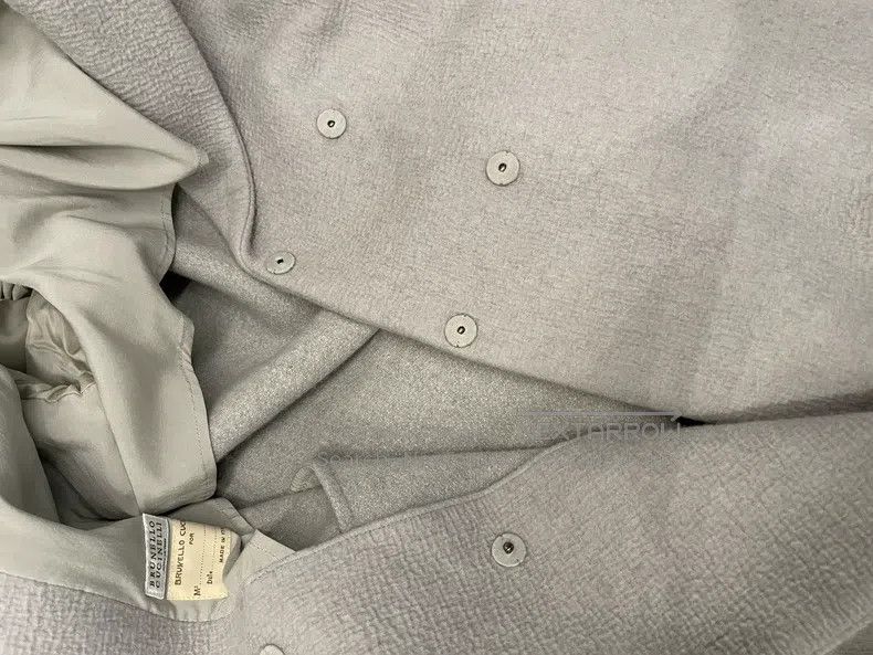 Brunello Cucinelli Brunello Cucinelli Grey wool and cashmere overcoat Size M / US 6-8 / IT 42-44 - 7 Thumbnail