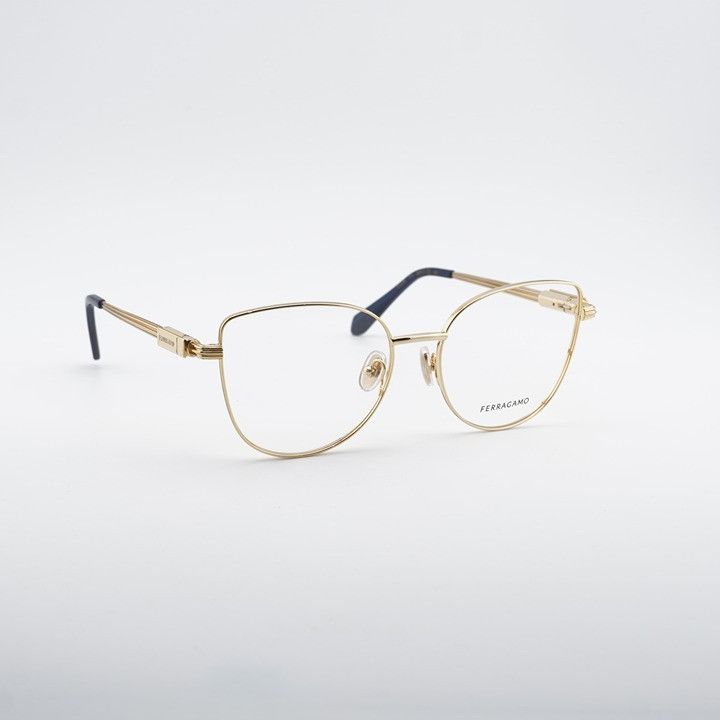 Salvatore Ferragamo Salvatore Ferragamo SF2240 751 Eyeglasses Gold 56mm Cat Eye Size ONE SIZE - 1 Thumbnail