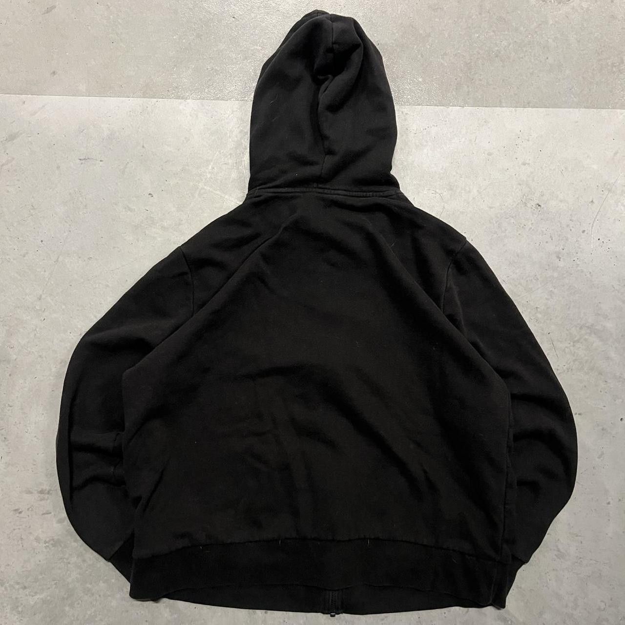 Vintage Vintage Y2K/2000s Blank Black Grunge Zipup Hoodie! Size US XL / EU 56 / 4 - 2 Thumbnail