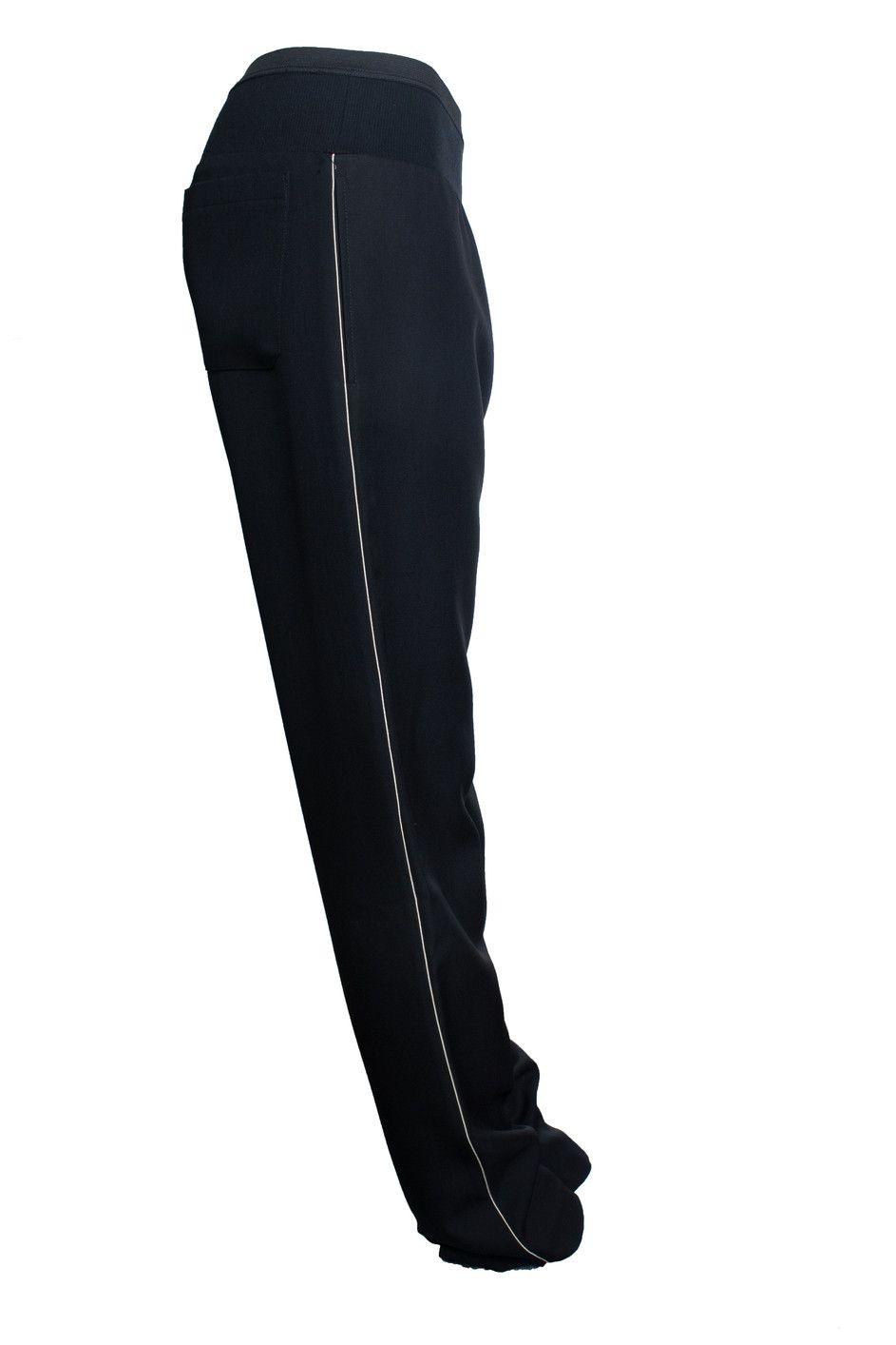 Haider Ackermann Haider Ackerman, black pantalon with white trim Size 27" / US 4 / IT 40 - 4 Thumbnail