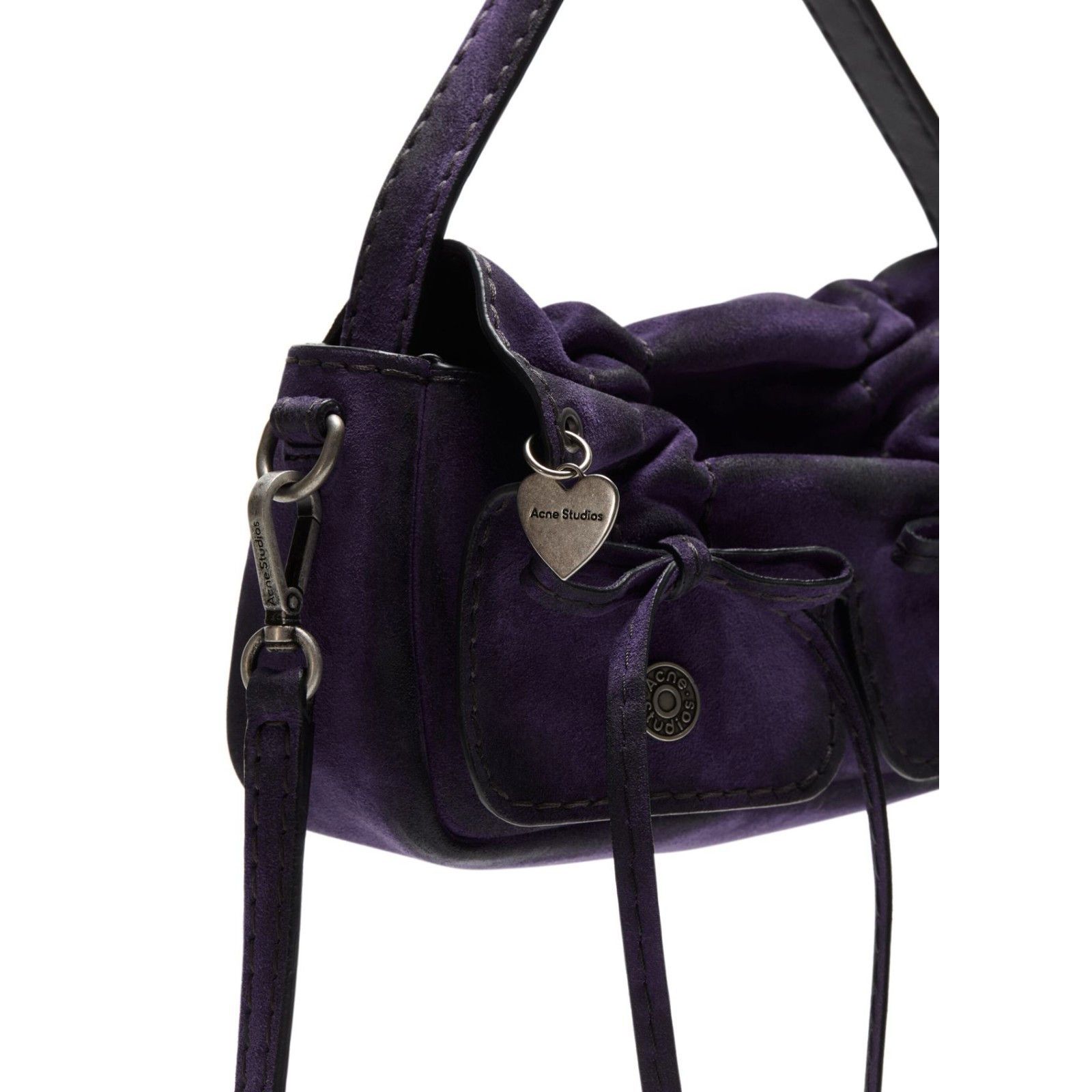 Acne Studios ACNE STUDIOS Multipocket Micro Violet Leather Shoulder Bag N Size ONE SIZE - 3 Thumbnail