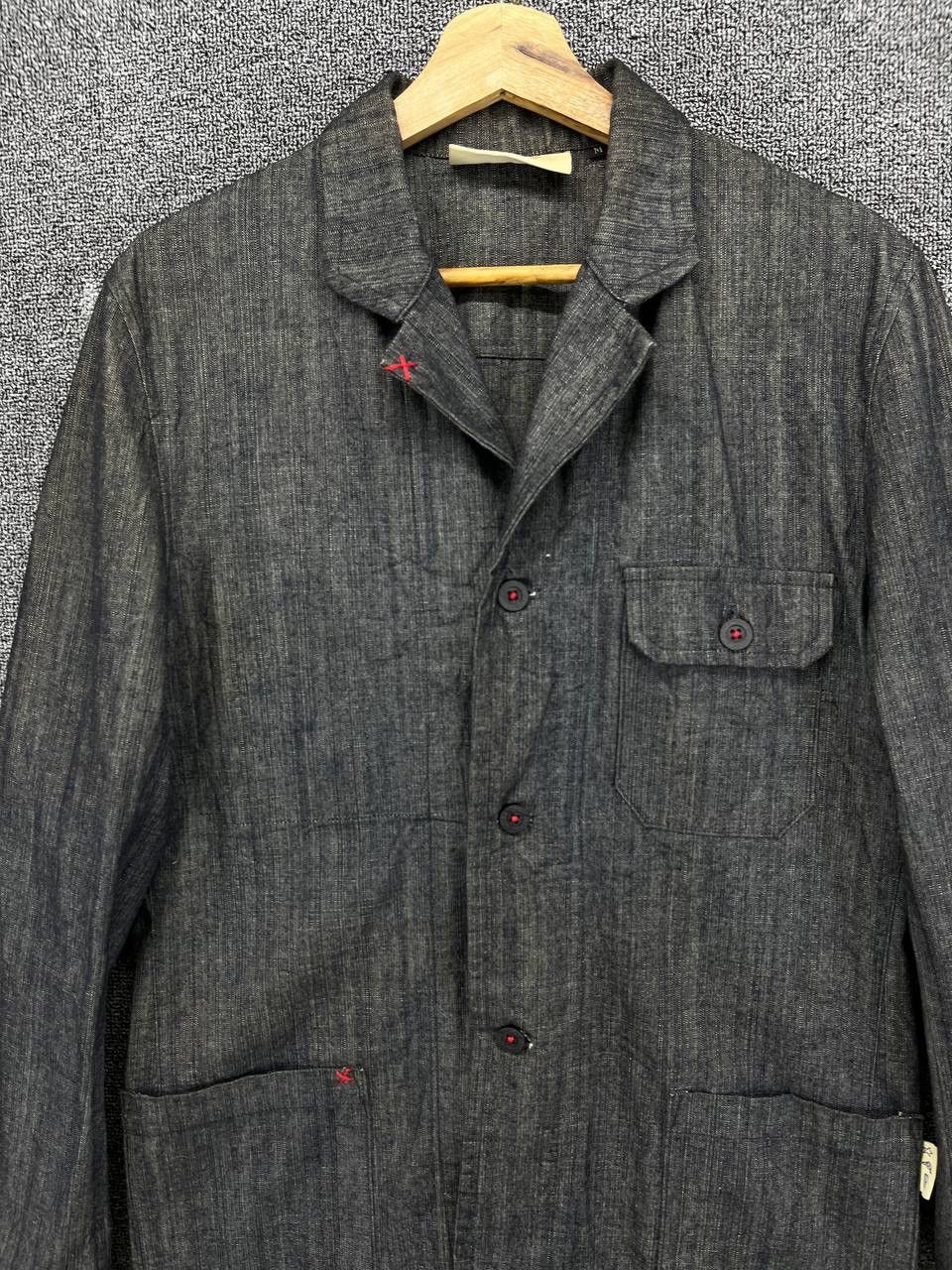 Japanese Brand × Vintage Vintage Tess Japanese Denim Jeans Chore Jacket Size US M / EU 48-50 / 2 - 5 Thumbnail