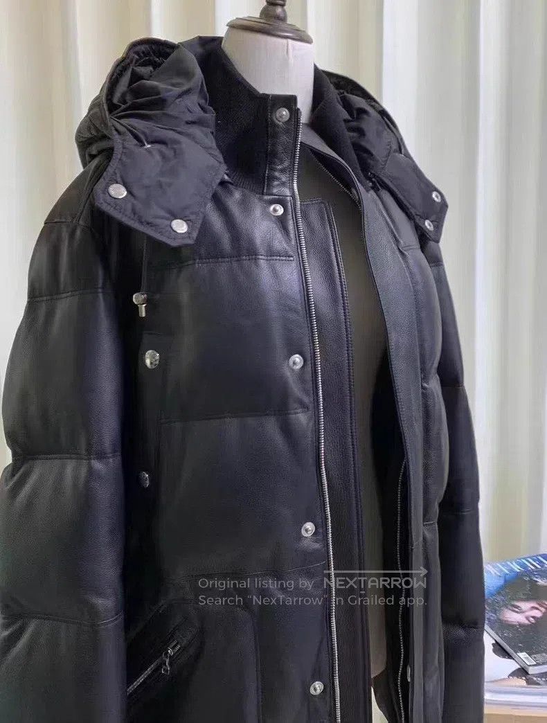 Loewe Loewe Men's Down Leather Jacket Size US L / EU 52-54 / 3 - 3 Thumbnail
