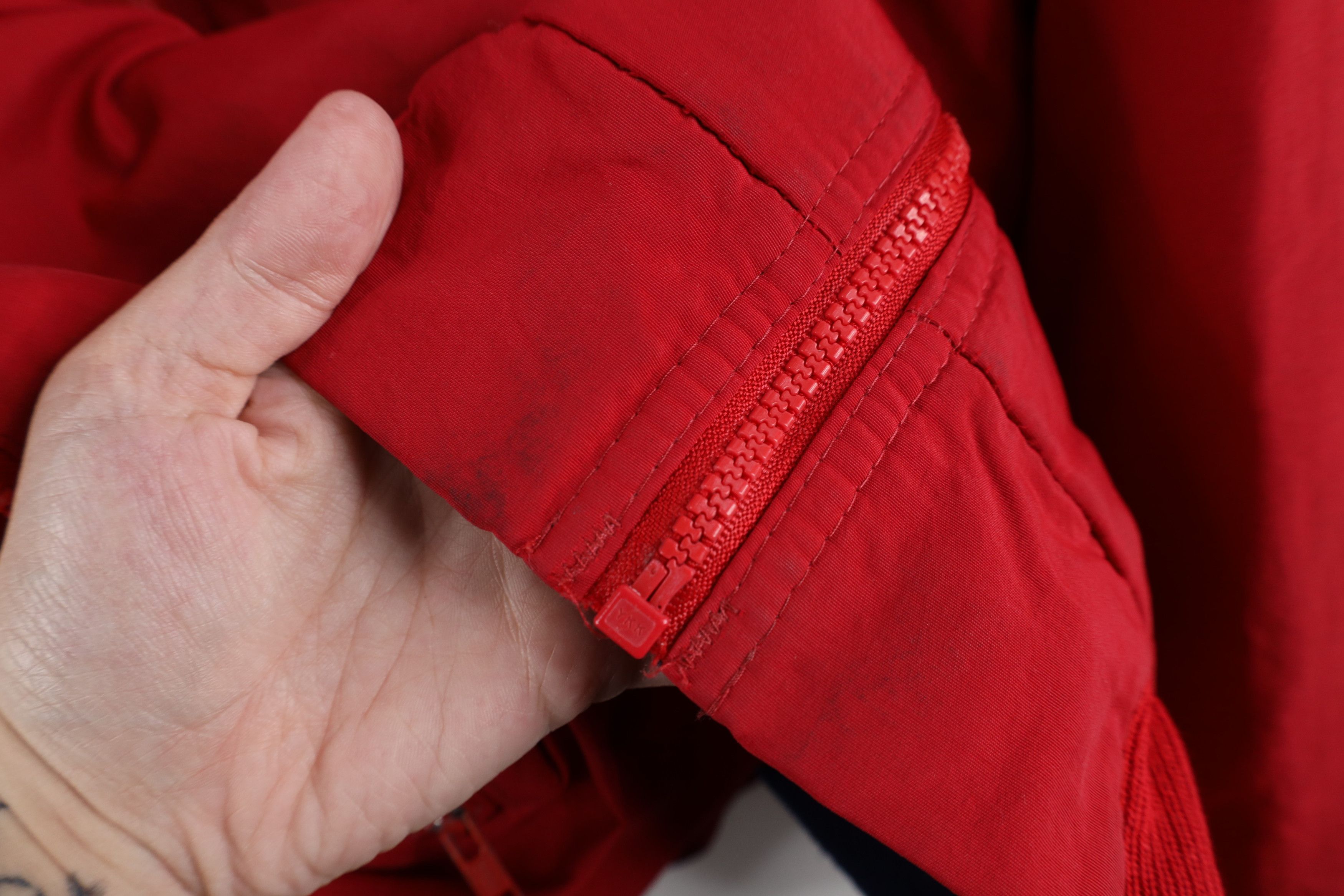 Lands' End Vintage 90s Lands End Fleece Lined Squall Jacket Red USA Size US XL / EU 56 / 4 - 14 Thumbnail