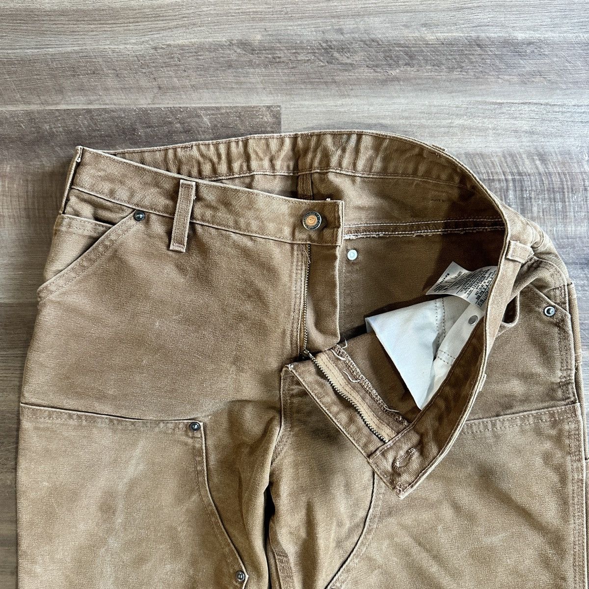 Carhartt × Vintage Carhartt Double Knee Tan Workpants Size 8 32” x 29.5” Size 32" / US 10 / IT 46 - 4 Thumbnail