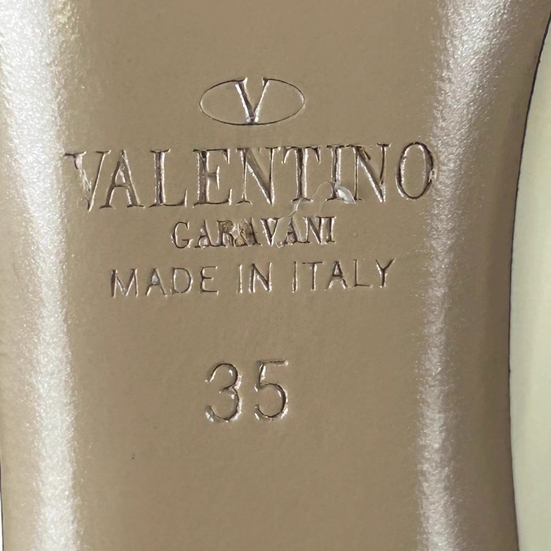 Valentino Valentino Women's Yellow Studded High Heels 35 Size US 4.5 / IT 34.5 - 7 Thumbnail