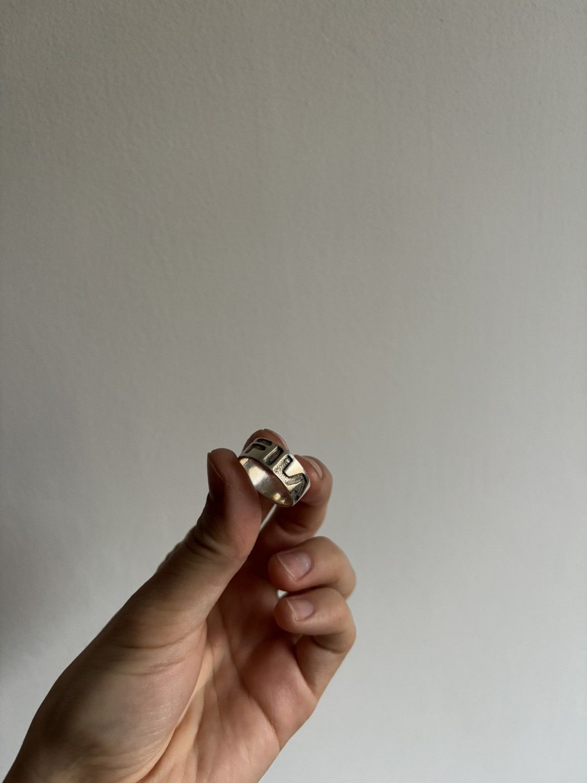 Fila × Sterling Silver × Vintage Fila Silver Brand Ring Signet Vintage Size ONE SIZE - 13 Thumbnail
