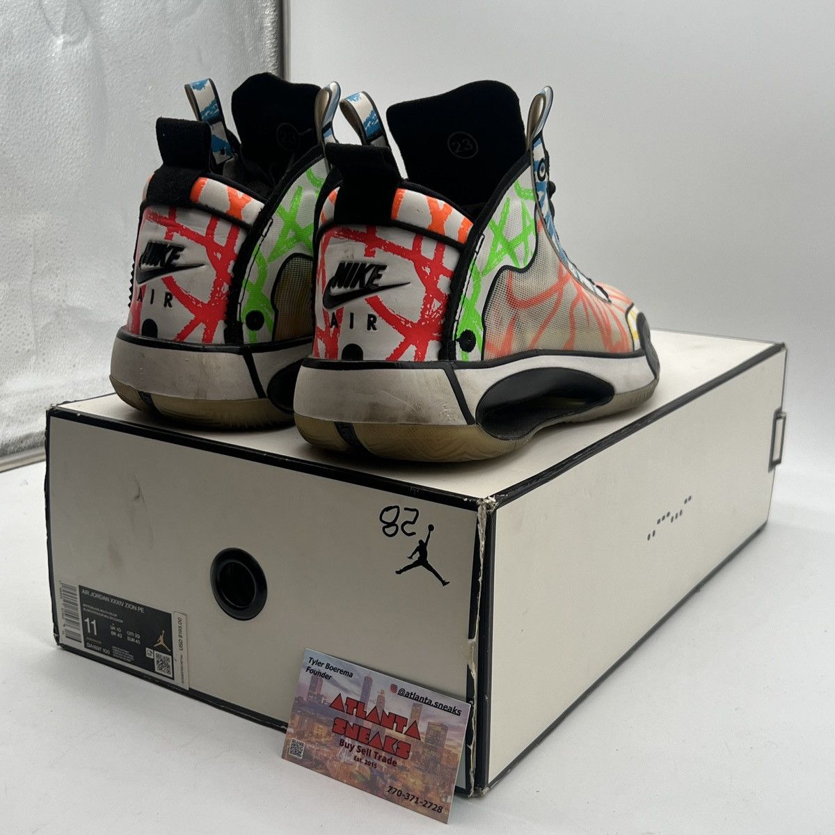 Jordan Brand Zion Williamson x air Jordan 34 Noah Size US 11 / EU 44 - 5 Thumbnail
