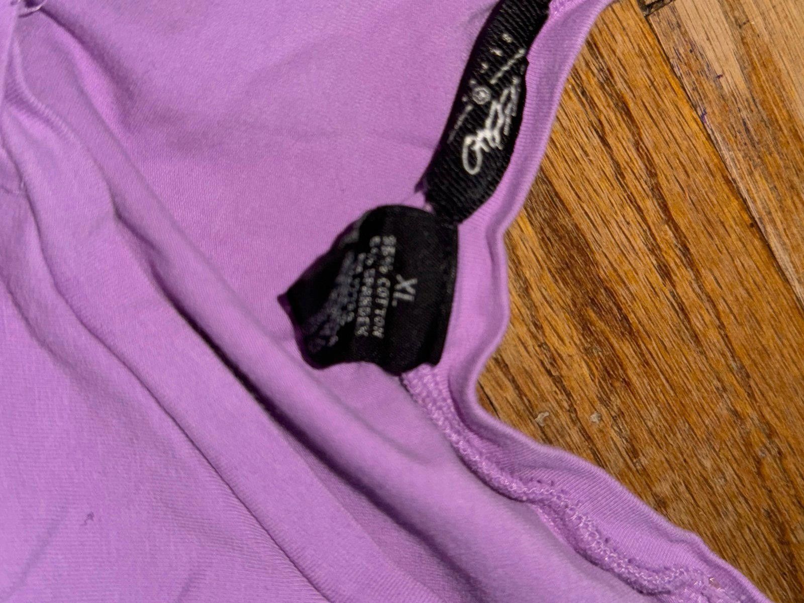 Designer XL Purple Work Out Shirt Size XL / US 12-14 / IT 48-50 - 3 Thumbnail
