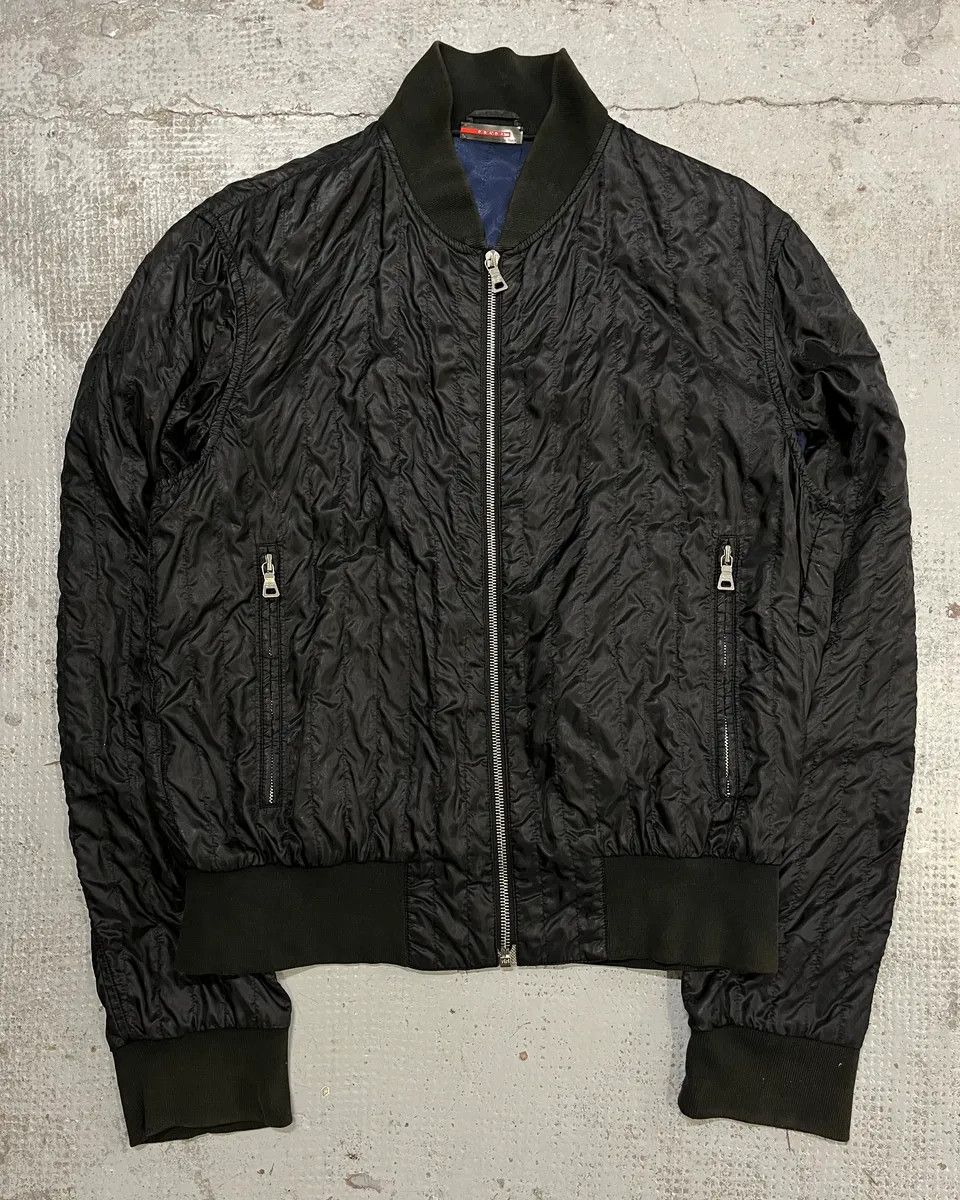 Prada AW2004 Prada Black Nylon Bomber Jacket Size US M / EU 48-50 / 2 - 4 Thumbnail