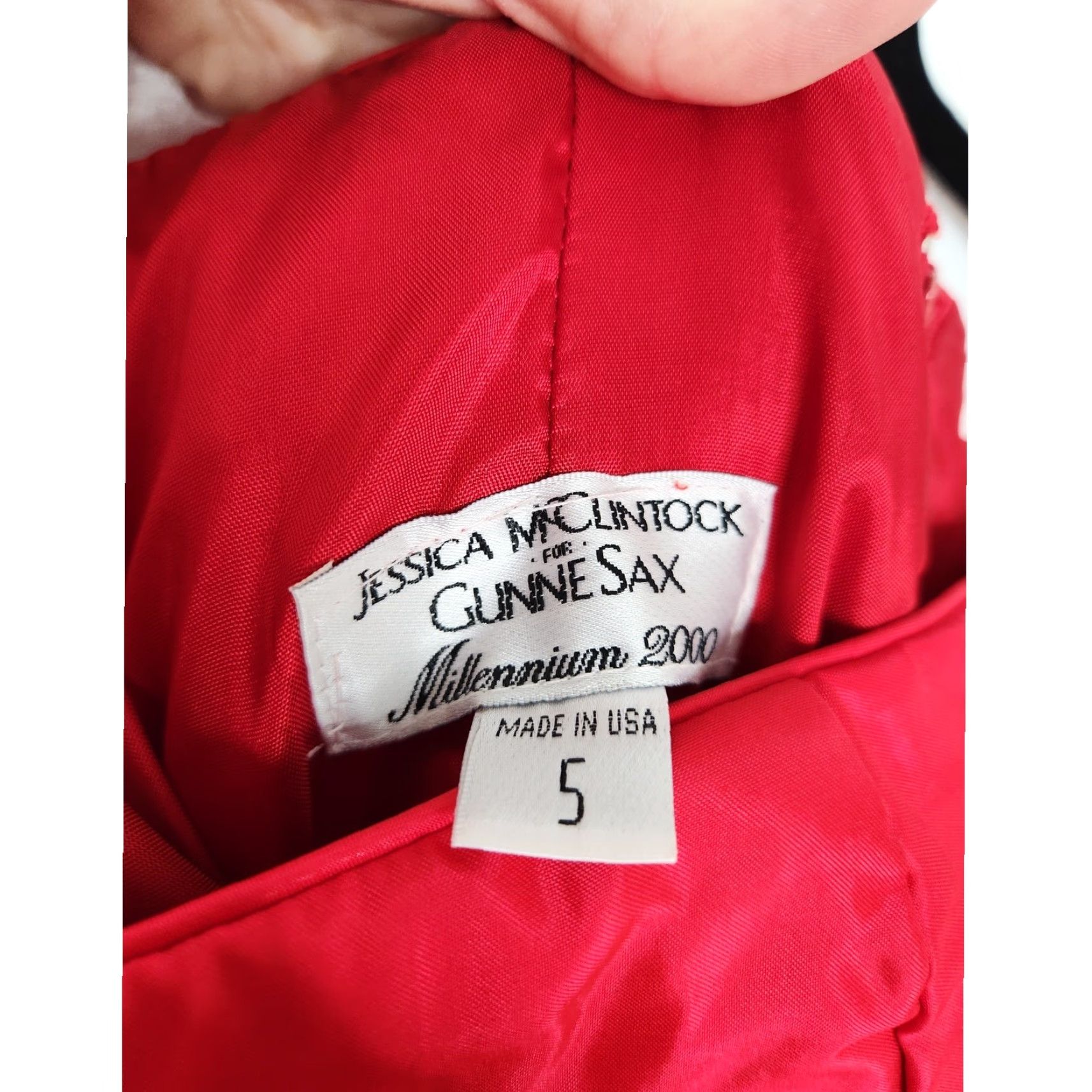 Jessica McClintock Vintage Y2K Red Size 5 Gunne Sax Jessica McClintock Prom Dress User: Vintage Y2K Red Size 5 Gunne Sax Jessica McClintock Prom Dress Size S / US 4 / IT 40 - 4 Thumbnail