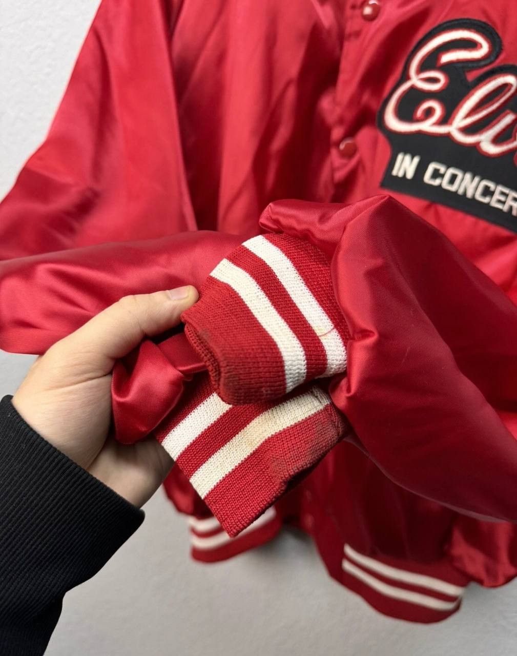 Japanese Brand × Vintage Vintage Elvis in Concert Satin Souvenir Jacket 1970s VTG Size US L / EU 52-54 / 3 - 9 Thumbnail