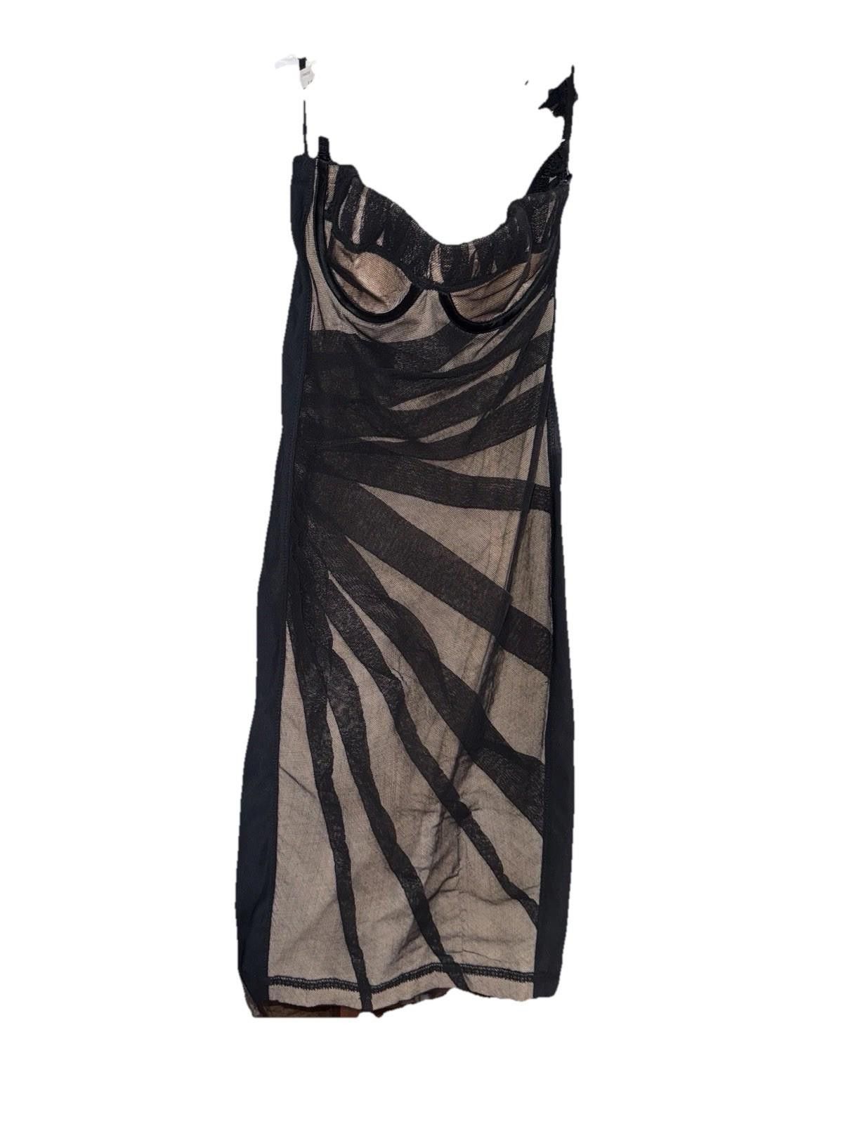 Dolce & Gabbana Dolce&Gabbana Nude Illusion Corset Tulle Bodycon Dress IT40 Size M / US 6-8 / IT 42-44 - 8 Thumbnail