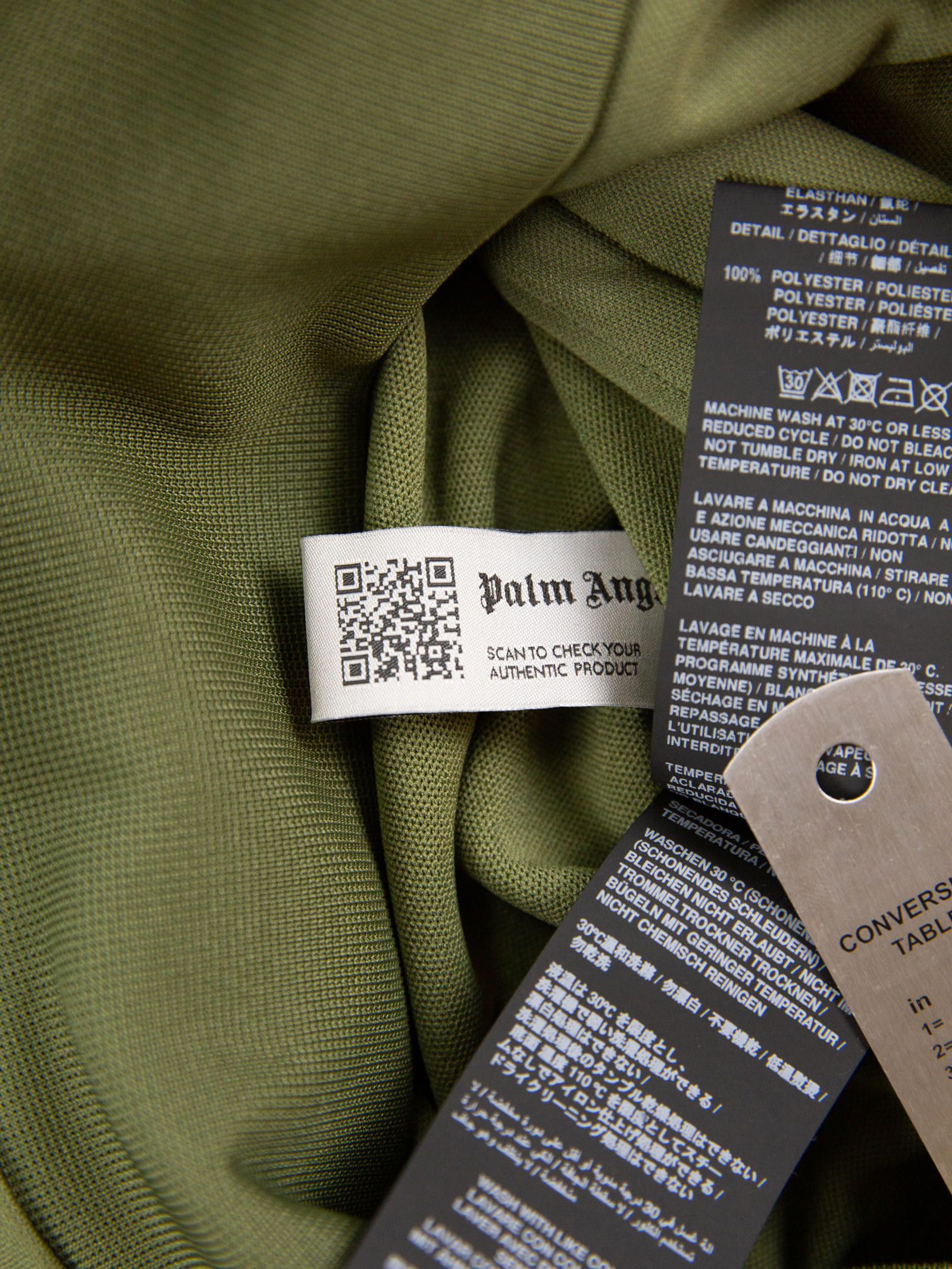 Palm Angels Palm Angels Mens Military White Track Jacket Small Green Size US S / EU 44-46 / 1 - 7 Thumbnail