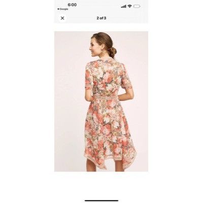 Anthropologie ANTHROPOLOGIE Rose Bouquet Dress By RANNA GILL size S FAB BO Size S / US 4 / IT 40 - 3 Thumbnail