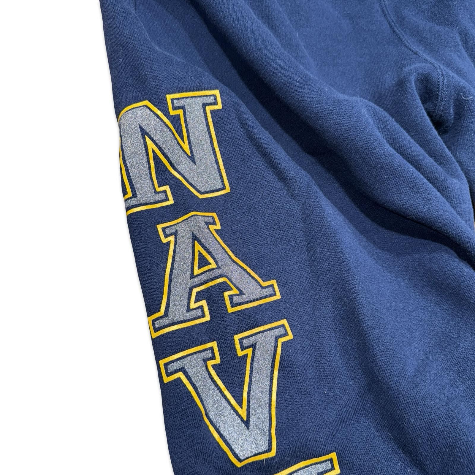 Other Navy Blue Men's Sweatpants with 'NAVY' Print Size US 34 / EU 50 - 3 Thumbnail