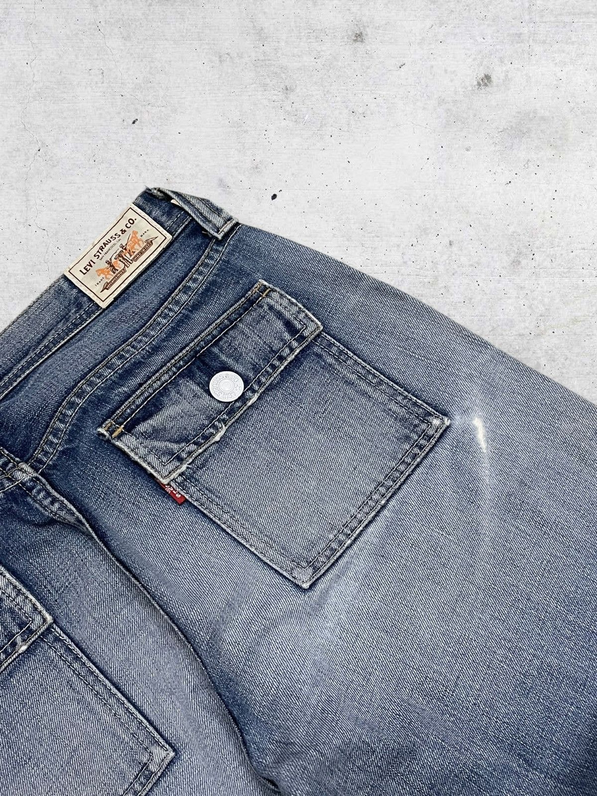 Levi's Vintage Clothing VINTAGE 302 LEVIS 90S DESIGNER BUSHPANT BLUEWASHED DENIM OG Size US 30 / EU 46 - 15 Thumbnail