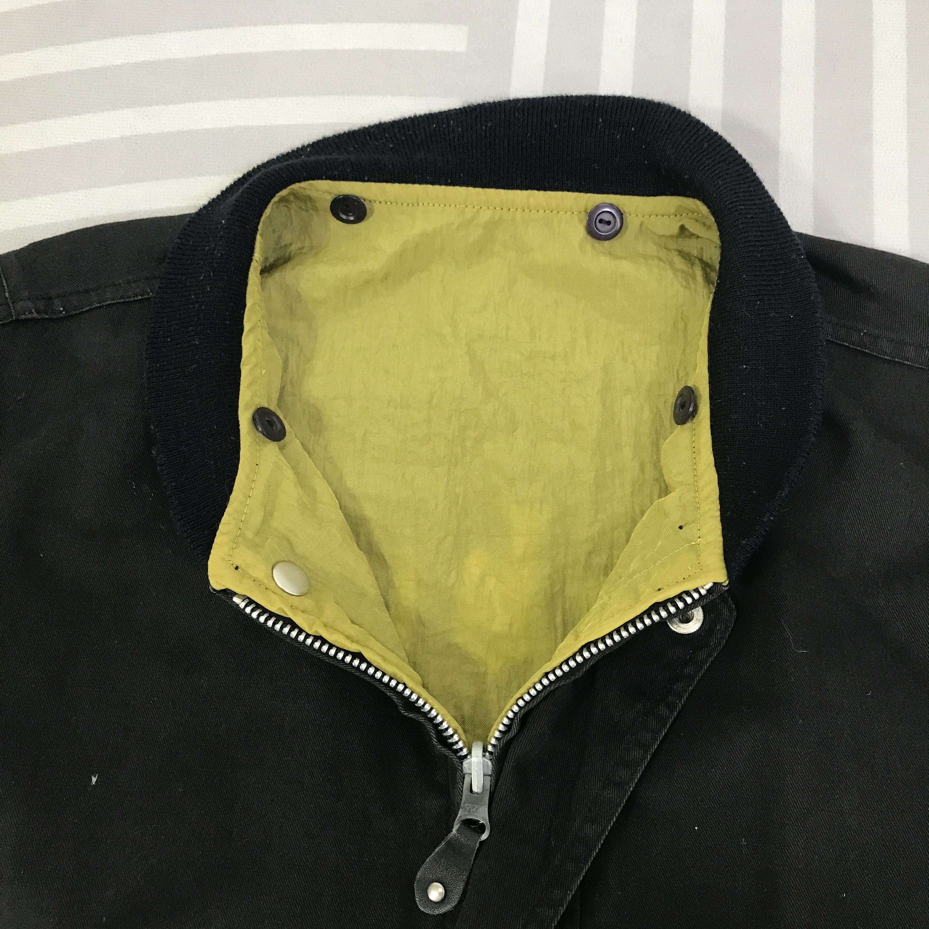 Vintage Vintage Mike Birnies Bomber black faded Jacket K92B17 Size US L / EU 52-54 / 3 - 5 Thumbnail