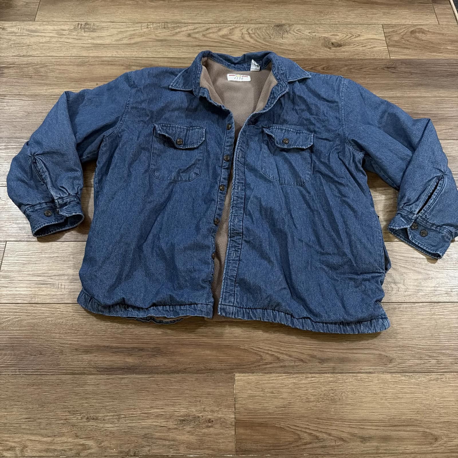 Other Vintage Denim Shirt Jacket Fleece Lined Shacket 90s Y2K Size US XXL / EU 58 / 5 - 1 Thumbnail