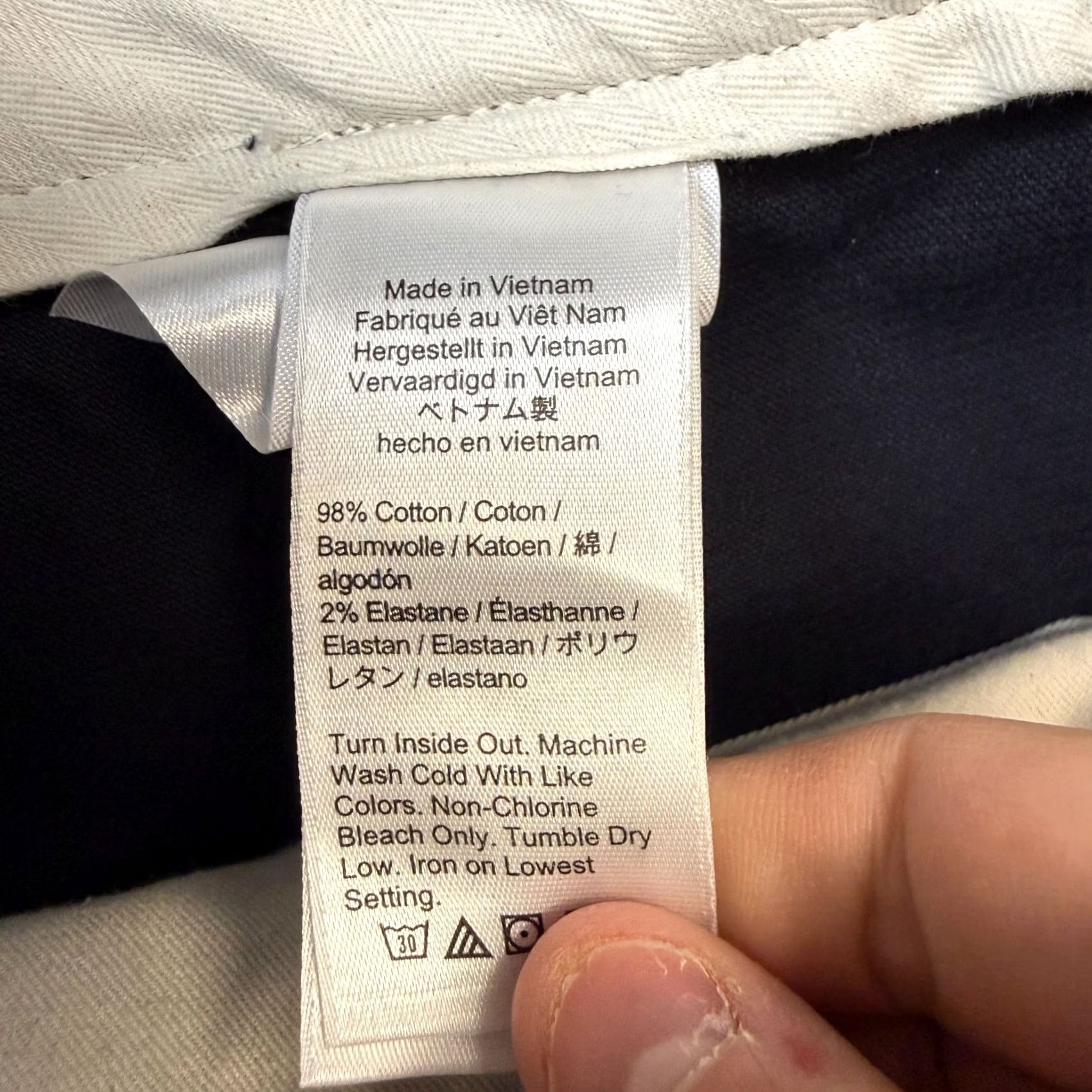 J.Crew J.CREW Pants Mens 34x34 Navy Corduroy Straight Flat Front Chino Preppy Casual Business - 34 Inch Inseam, Regular, Blue, Cotton Stretch, VIETNAM Size US 34 / EU 50 - 6 Thumbnail