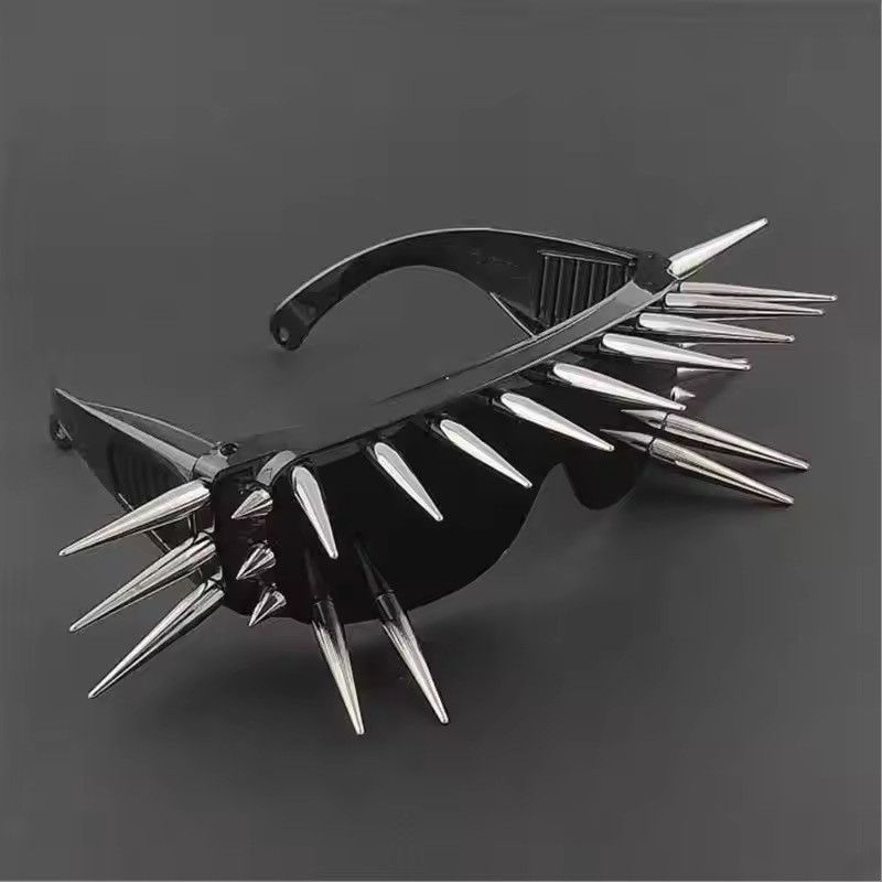 Electric Visual Spiked Sunglasses Y2K Style Size ONE SIZE - 2 Thumbnail
