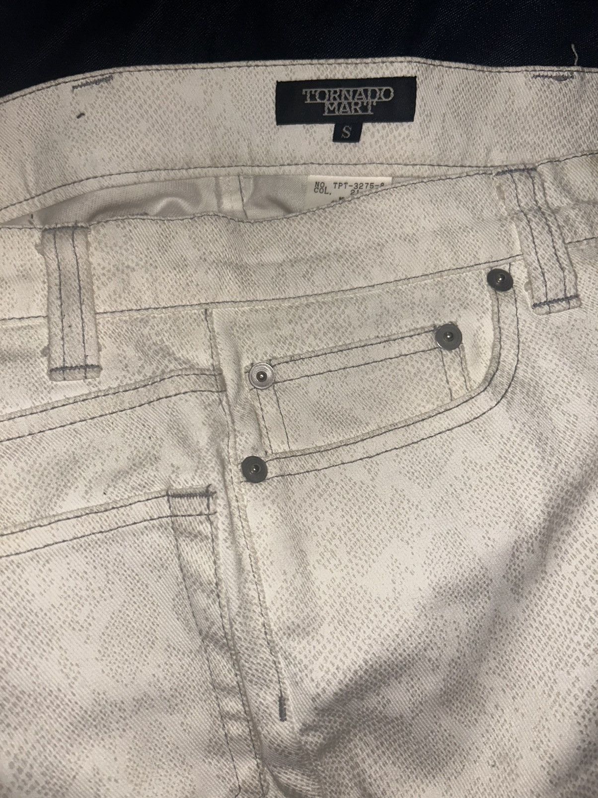 Tornado Mart Tornado Mart Snakeskin Denim Size US 29 - 5 Thumbnail