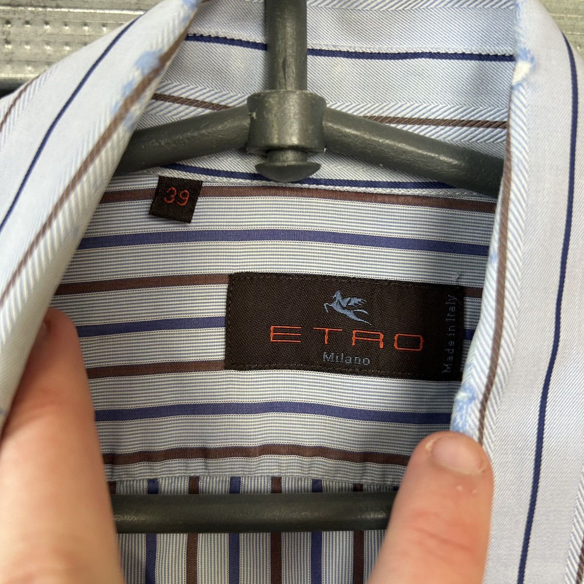 Etro Luxury Etro Milano Basic Designer Button up shirt size 39 Size US M / EU 48-50 / 2 - 5 Thumbnail