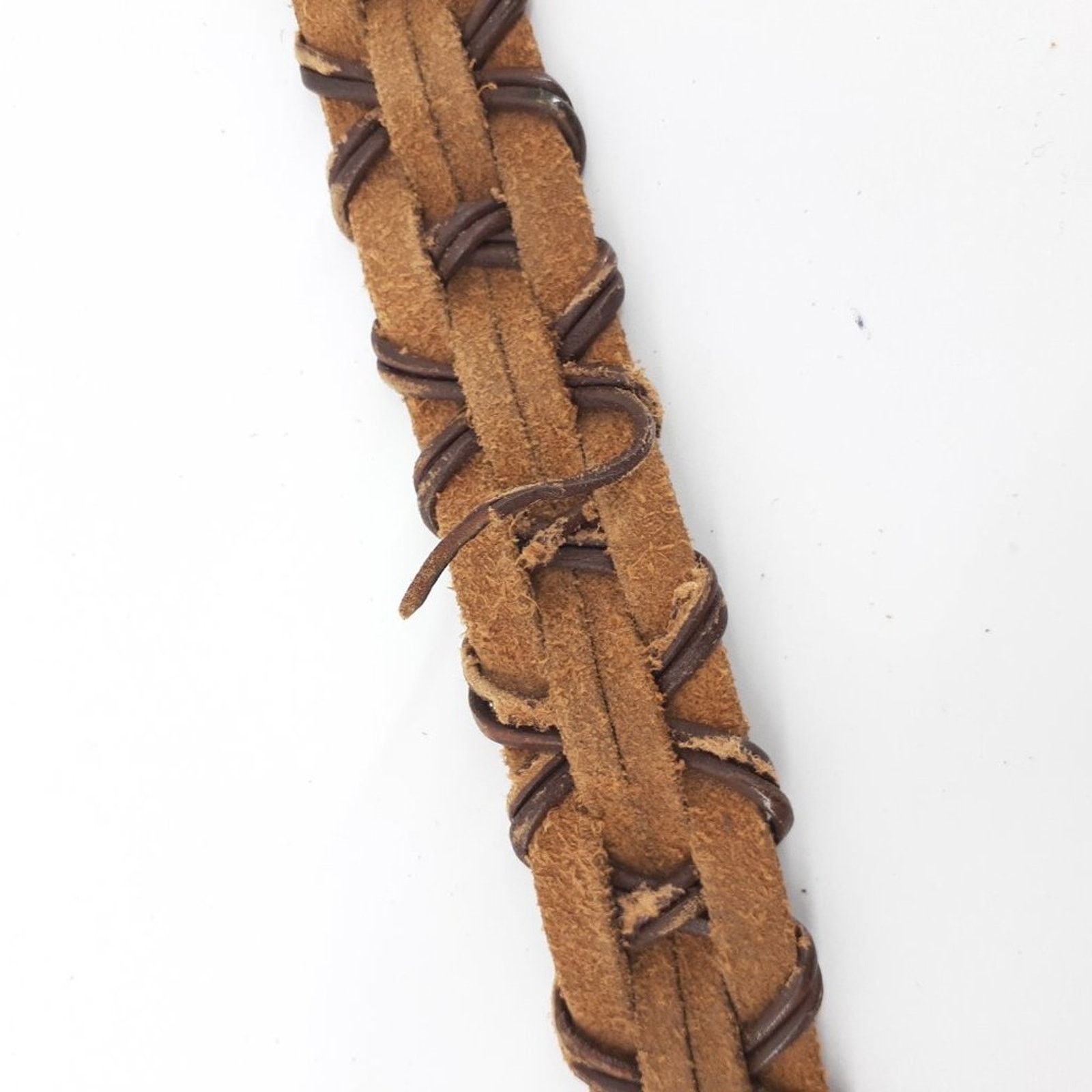 Other Women's Braided Genuine Leather Classic Casual Belt M/L Size ONE SIZE - 5 Thumbnail