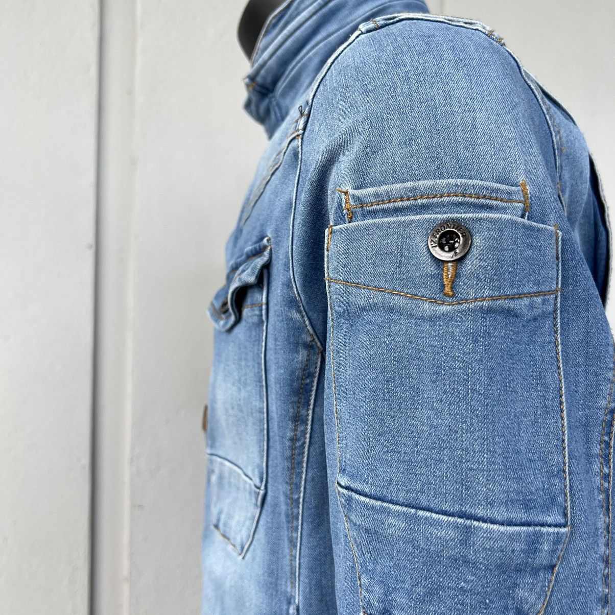 Japanese Brand I'z FRONTIER Stretch Denim Jacket Size US L / EU 52-54 / 3 - 12 Thumbnail