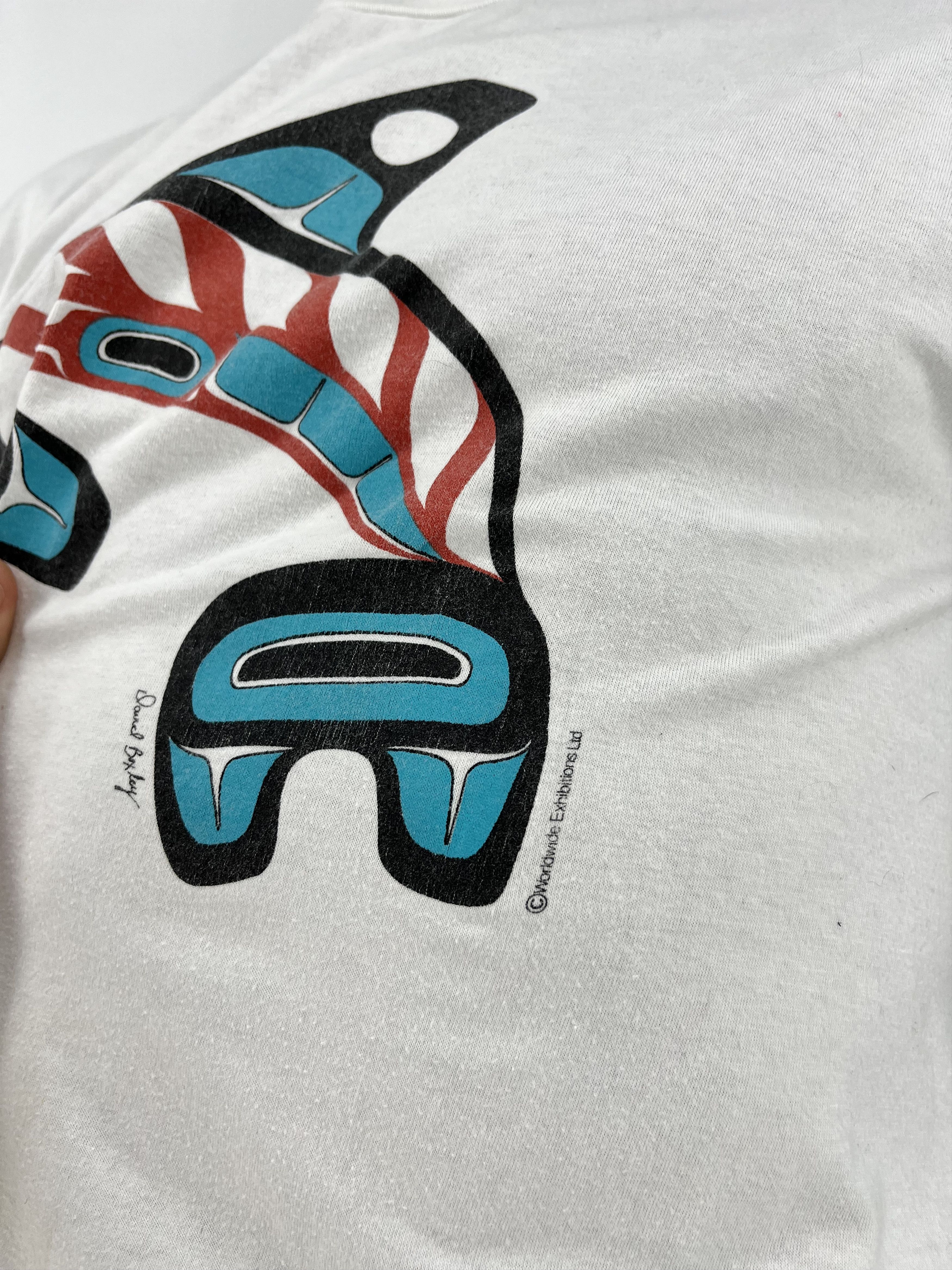 Vintage Vintage 90s Orca Killer Whale Pacific Daud Boxley Worldwide Size US XL / EU 56 / 4 - 11 Thumbnail