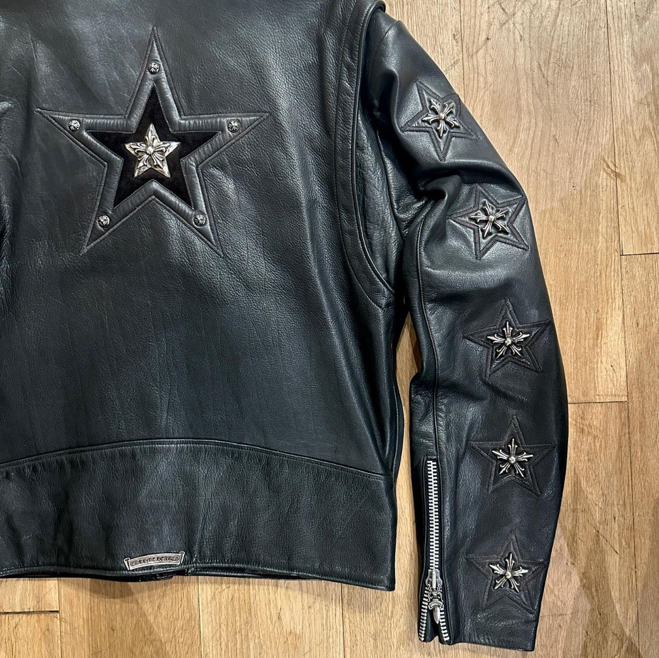 Chrome Hearts 1993 Chrome Hearts Lace-Up Leather Jacket Size US L / EU 52-54 / 3 - 4 Thumbnail