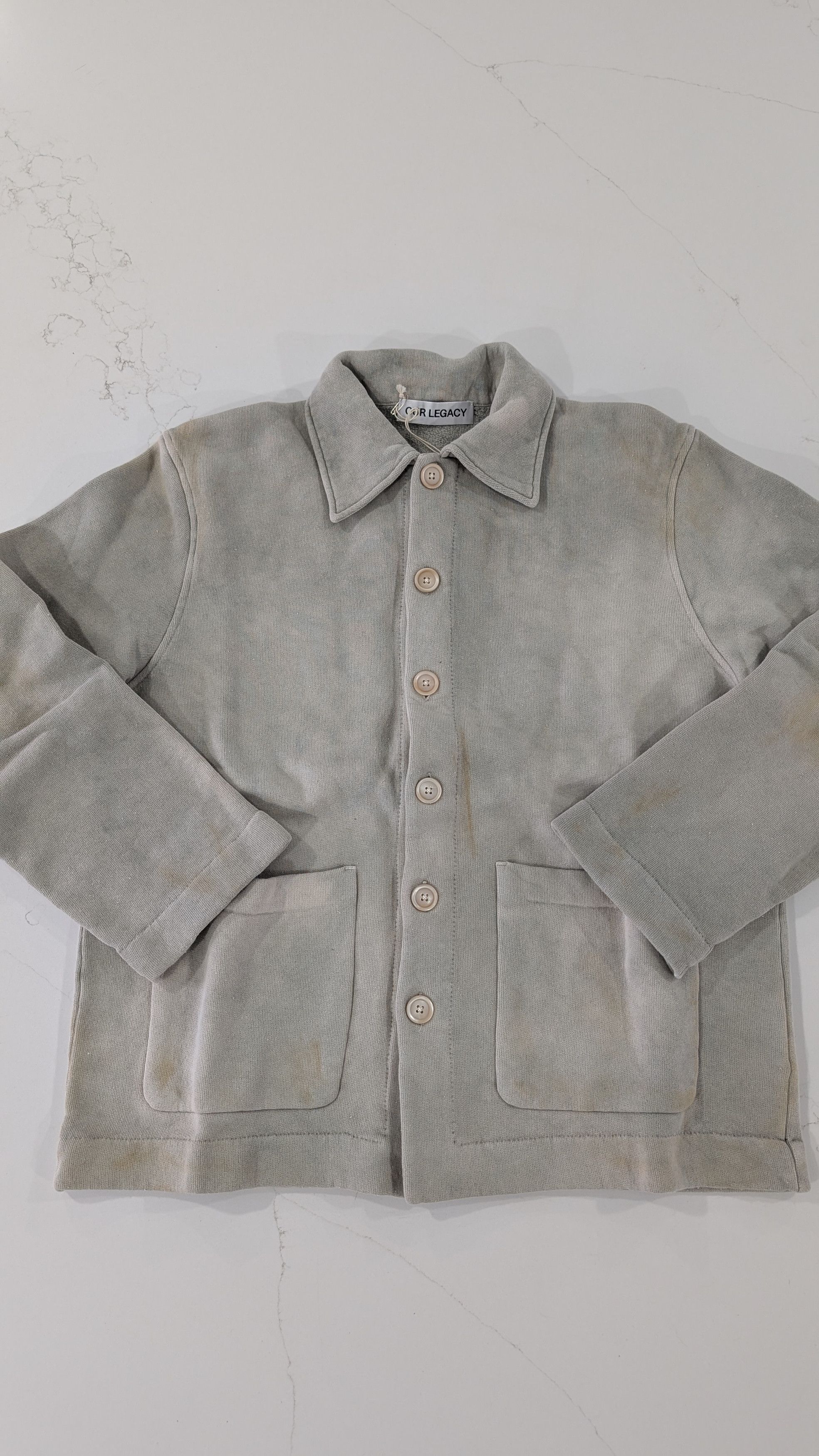 Our Legacy Our Legacy Shelter Cardigan 'Attic Wash Fleece' Size 48 Size US M / EU 48-50 / 2 - 3 Thumbnail