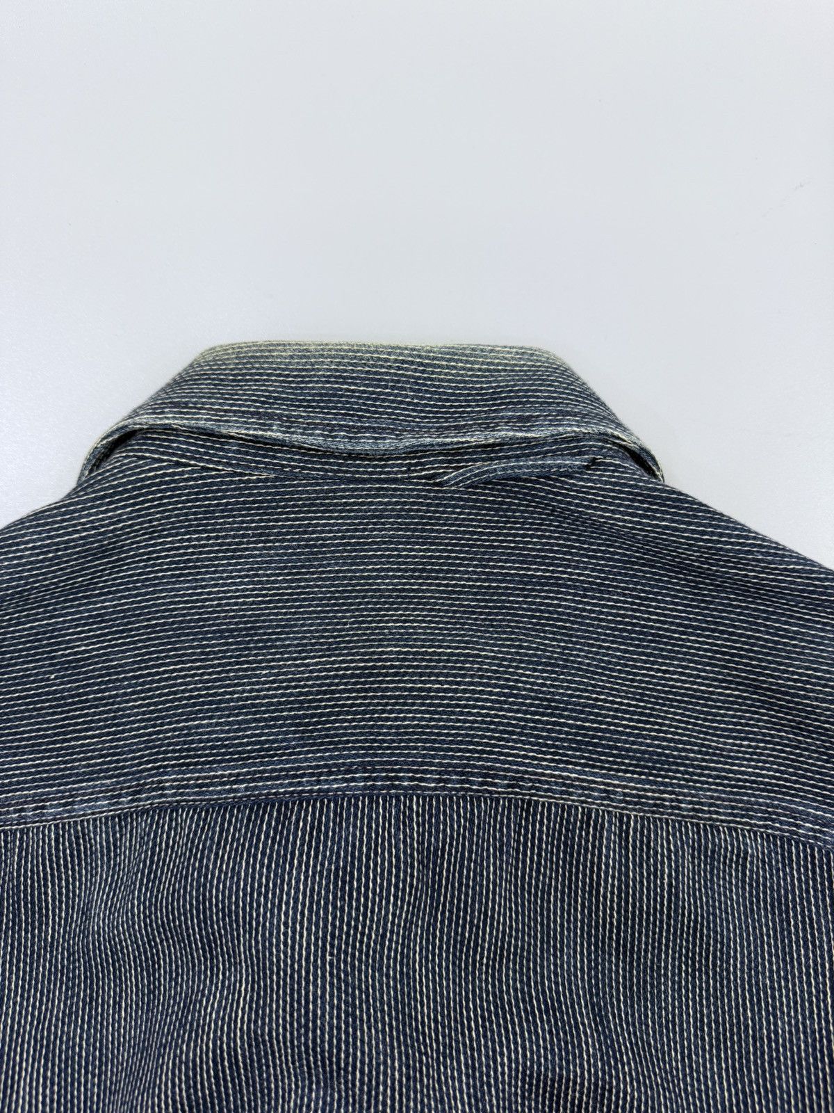 45rpm Vintage 45RPM Wabash Pinstripe Indigo Trucker Denim Jacket Size US M / EU 48-50 / 2 - 17 Thumbnail
