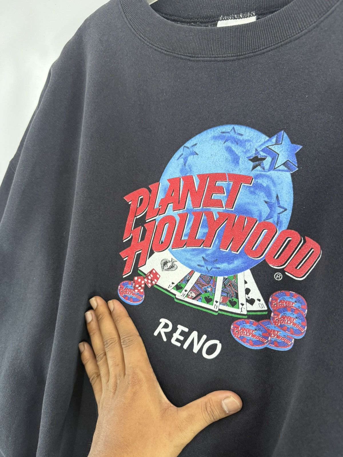 Planet Hollywood 🔥 90s Planet Hollywood Reno Casino World Baggy Sweatshirt Size US XL / EU 56 / 4 - 5 Thumbnail