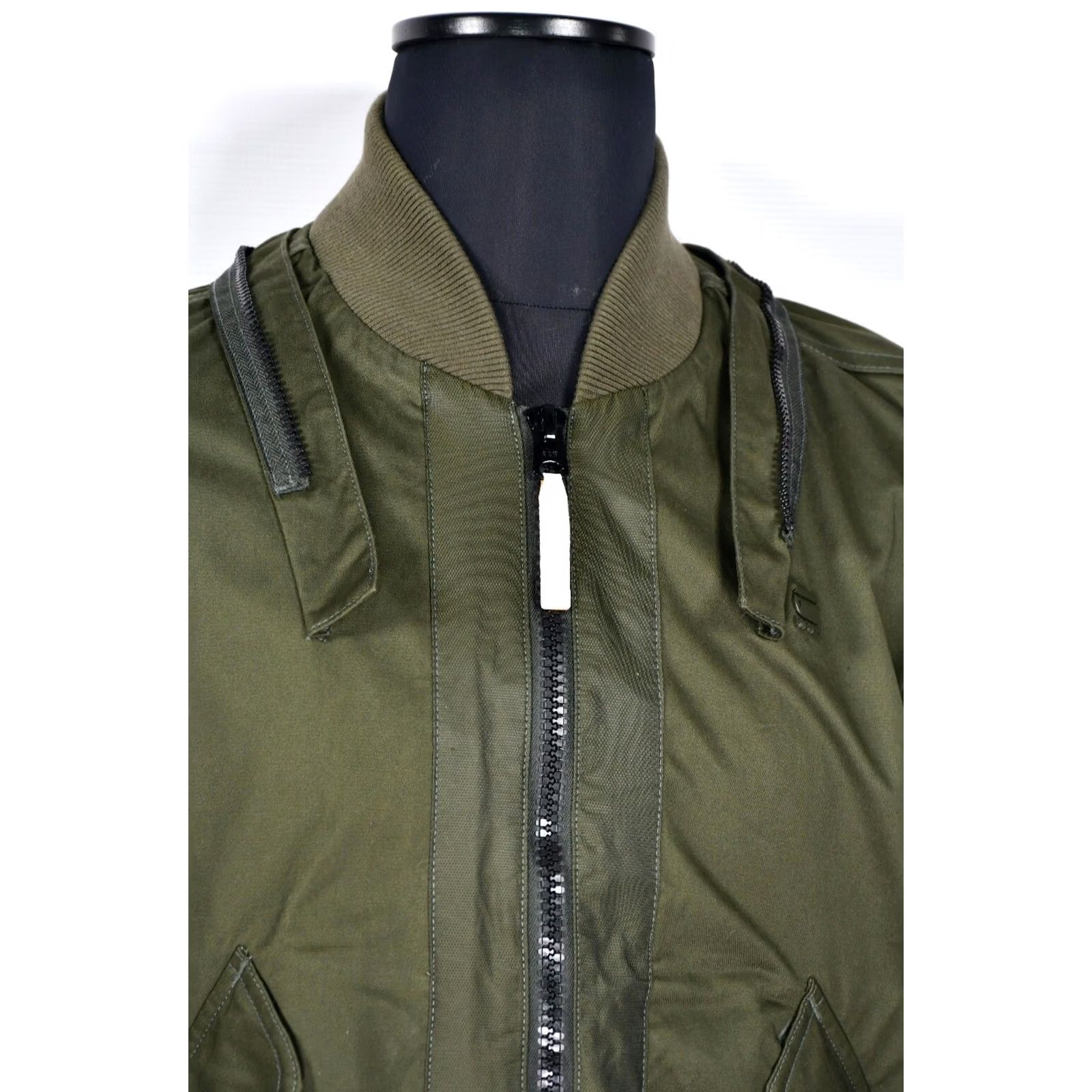 G-Star G-Star Raw MS Submarine Rackam Bomber Jacket Mens XL Green Jacket Size US XL / EU 56 / 4 - 7 Thumbnail