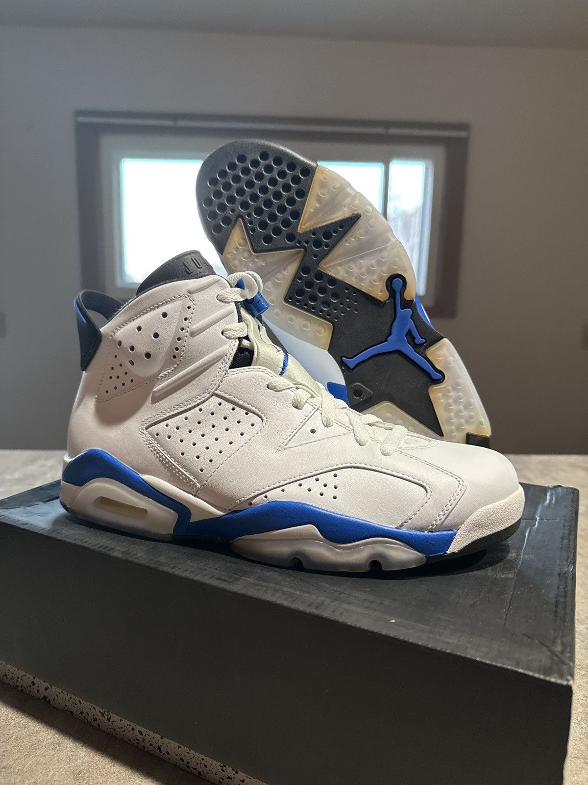 Sport Blue Jordan 6s Blue And White GmarShops 160 Nike Air Jordan