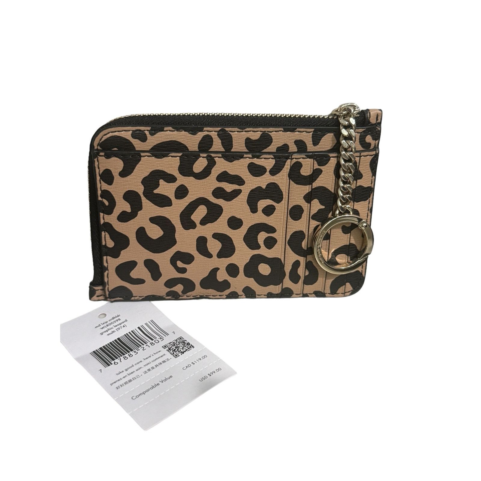 Kate Spade Kate Spade darcy Leopard Print medium l zip card holder Size ONE SIZE - 4 Thumbnail
