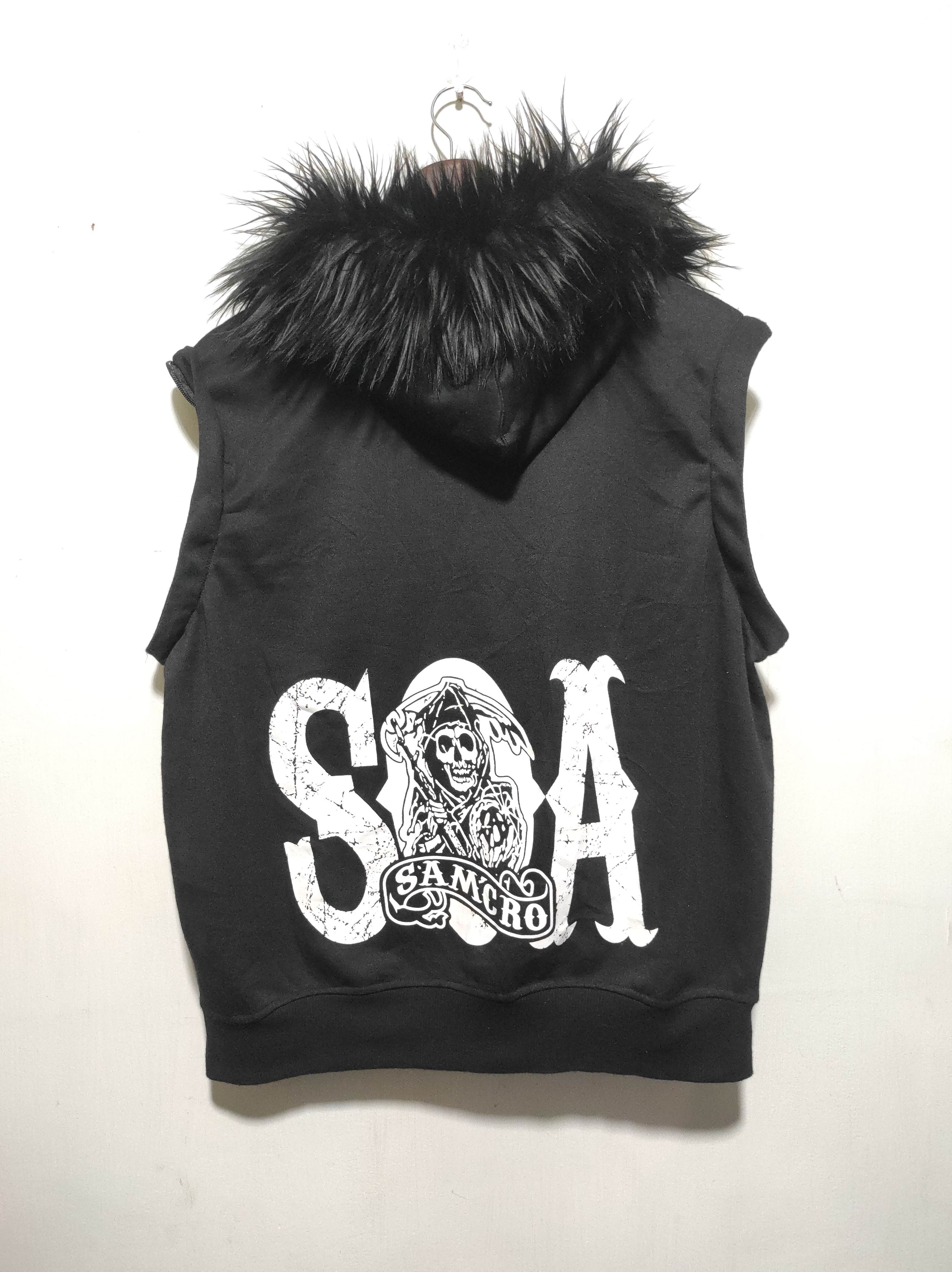 Japanese Brand Sons of A Anarchy California zip fur hoodie vest Size US S / EU 44-46 / 1 - 19 Thumbnail