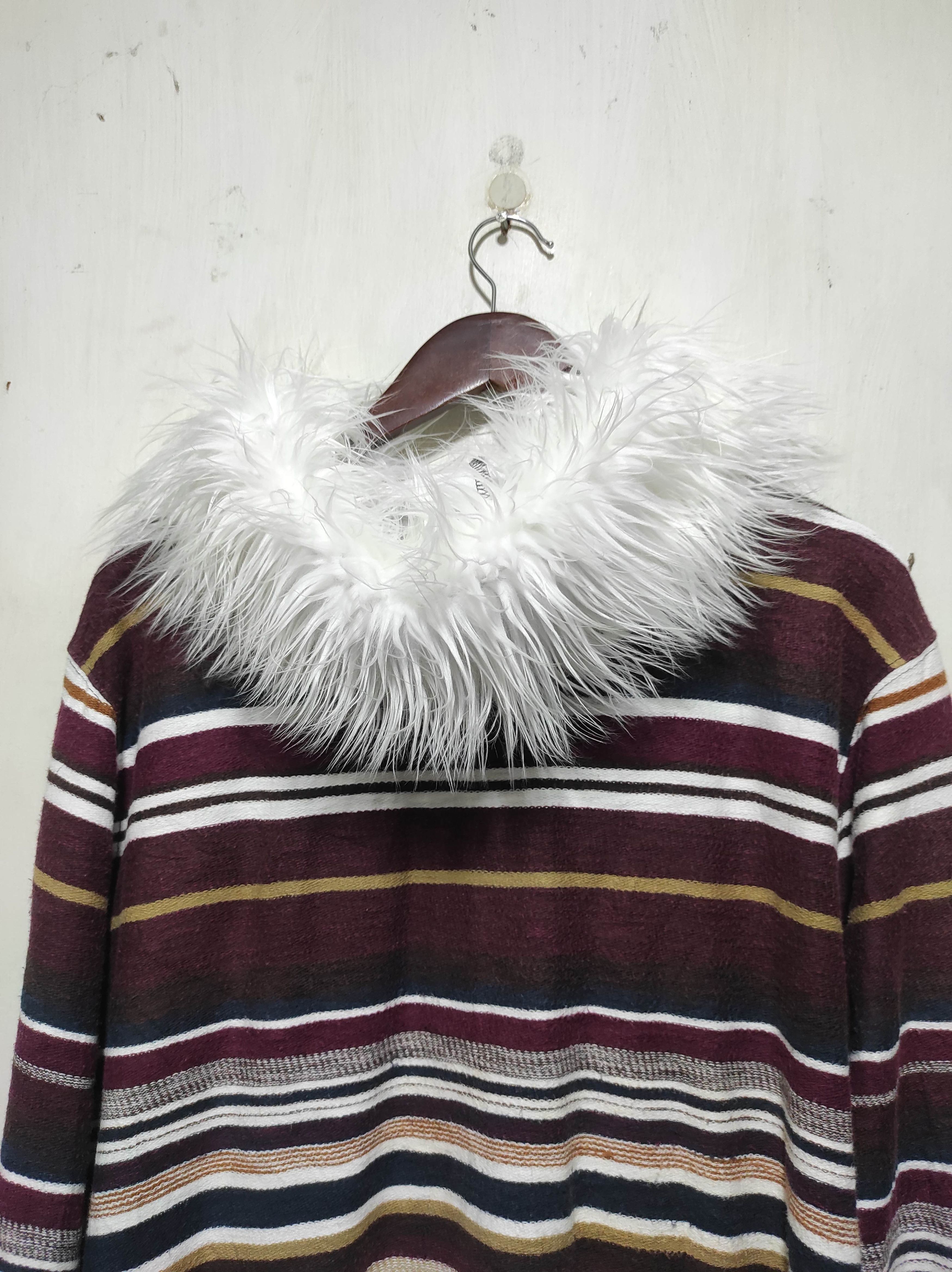 Hysteric Glamour Closshi Stripe zip Fur hoodie IfSixWasNine LGB style Size US L / EU 52-54 / 3 - 13 Thumbnail