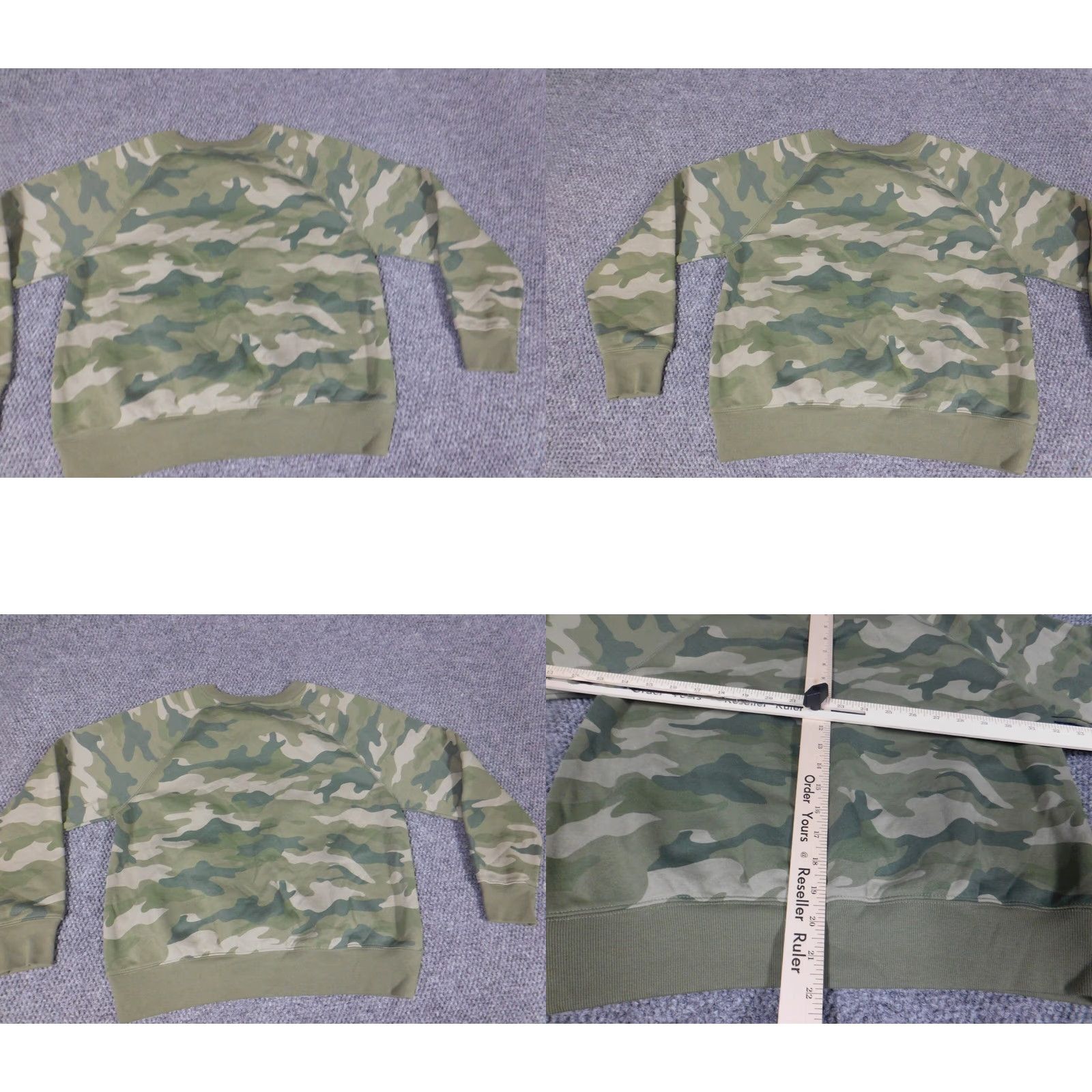Old Navy Old Navy Womens Sweater Pullover Crewneck Dolman Sleeve Green Camouflage Small S Size S / US 4 / IT 40 - 8 Thumbnail