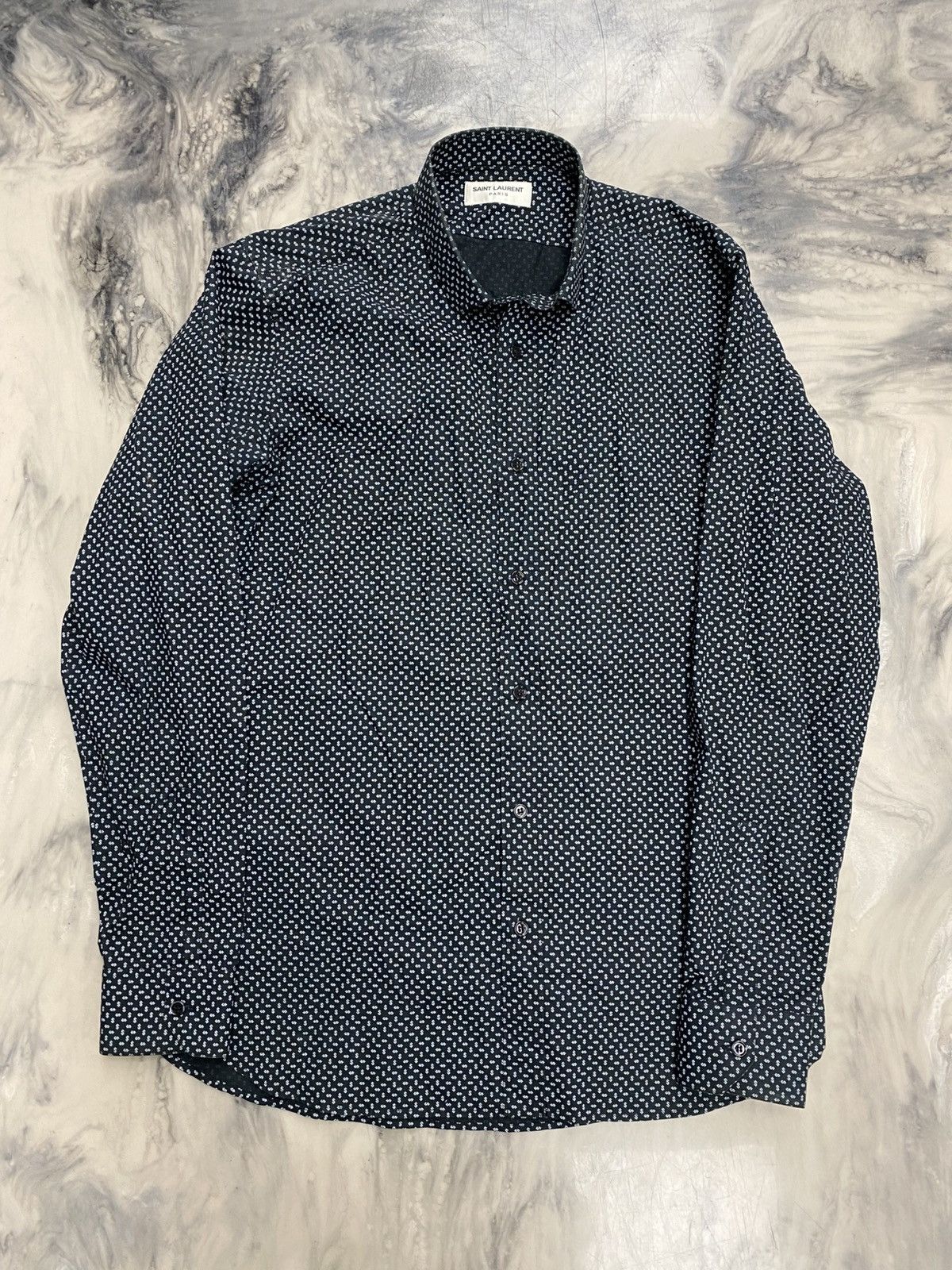 Yves Saint Laurent Saint Laurent dollar sign shirt black small Hedi Slimane Size US S / EU 44-46 / 1 - 4 Thumbnail