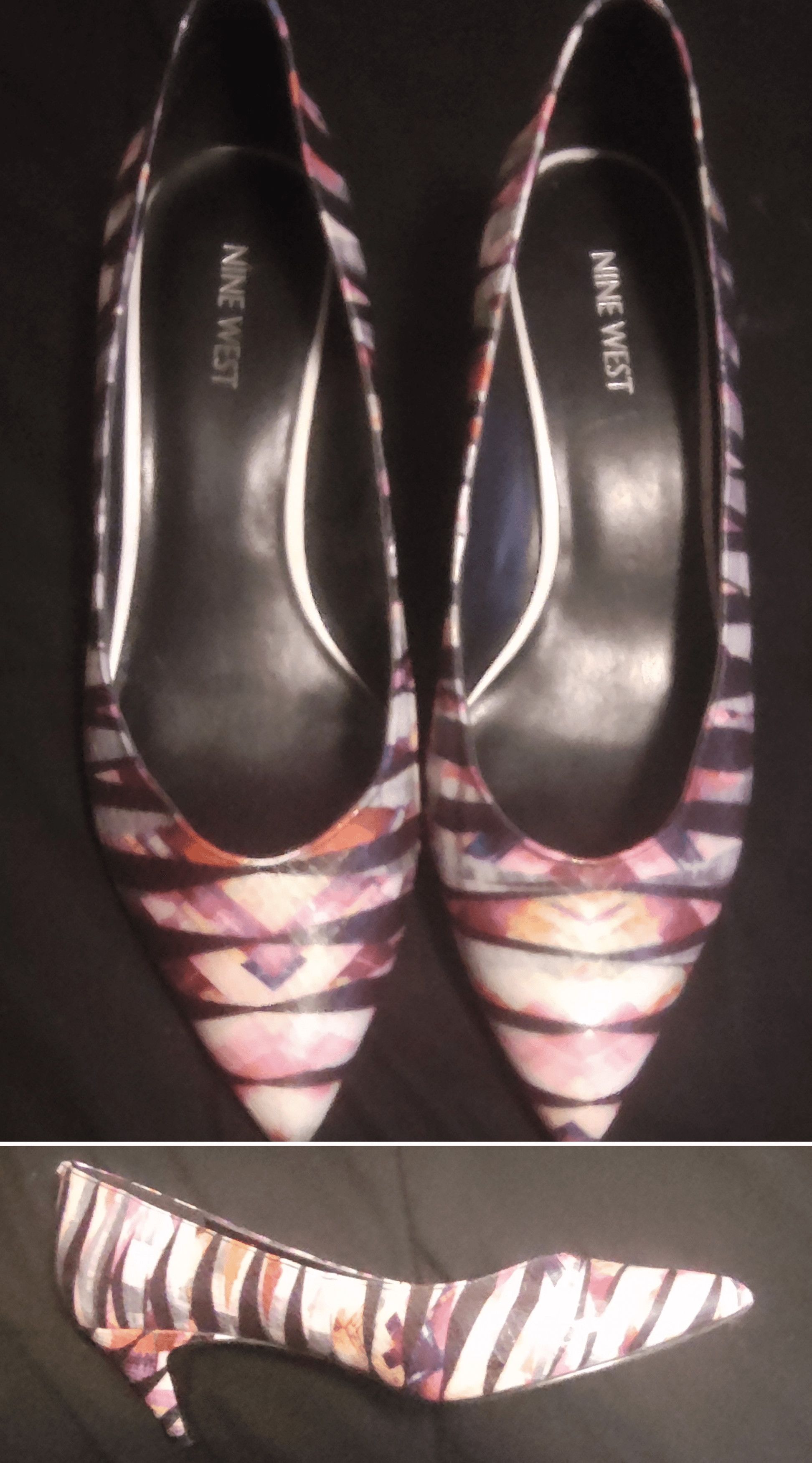 Nine West Nine West Abstract Kitten Heels Size 9M Size US 9 / IT 39 - 1 Preview