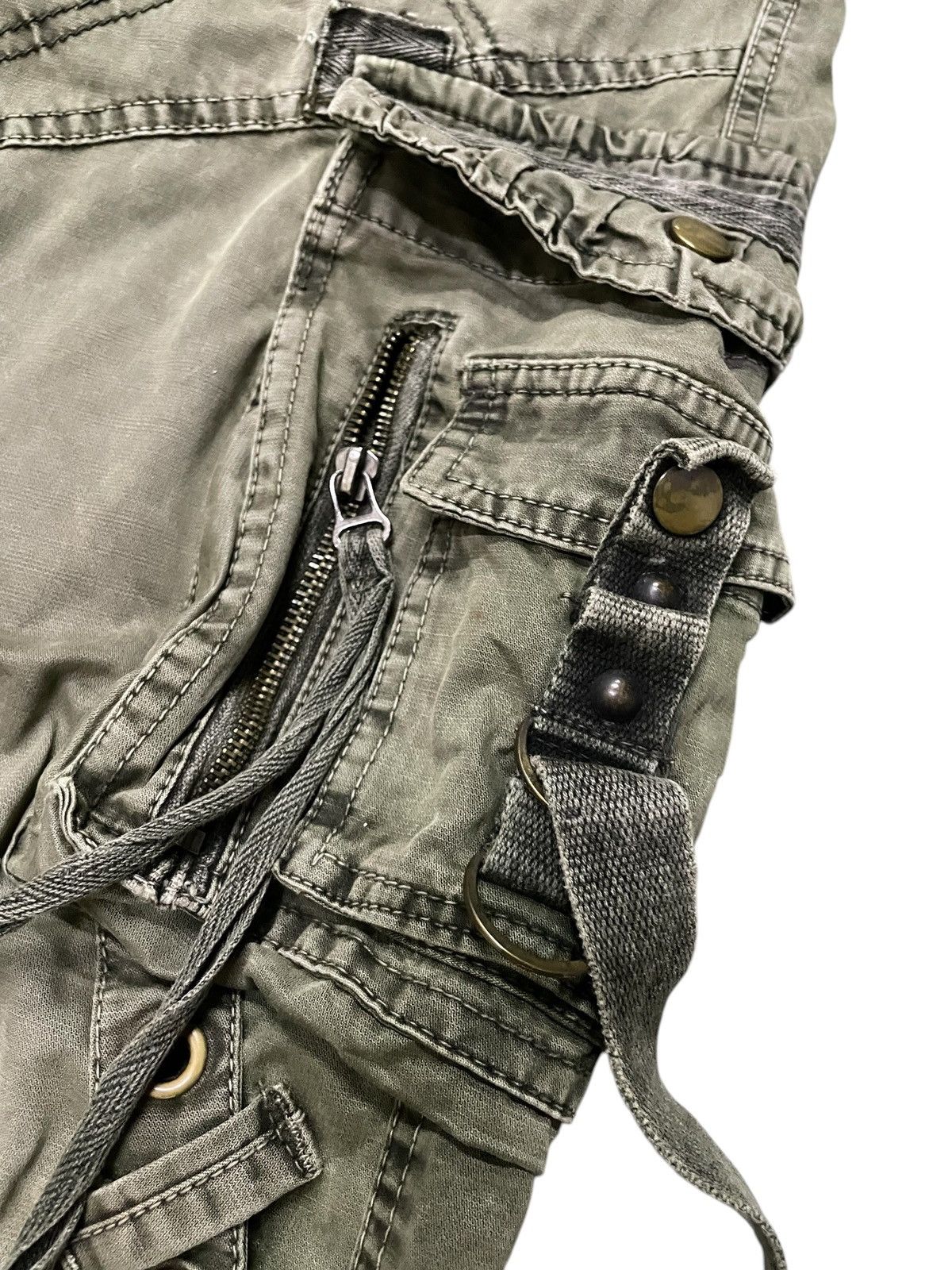 Le Grande Bleu (L.G.B.) × Tete Homme Bapai Japan Multi Pocket Bondage Baggy Cargo Pants Size US 34 / EU 50 - 11 Thumbnail