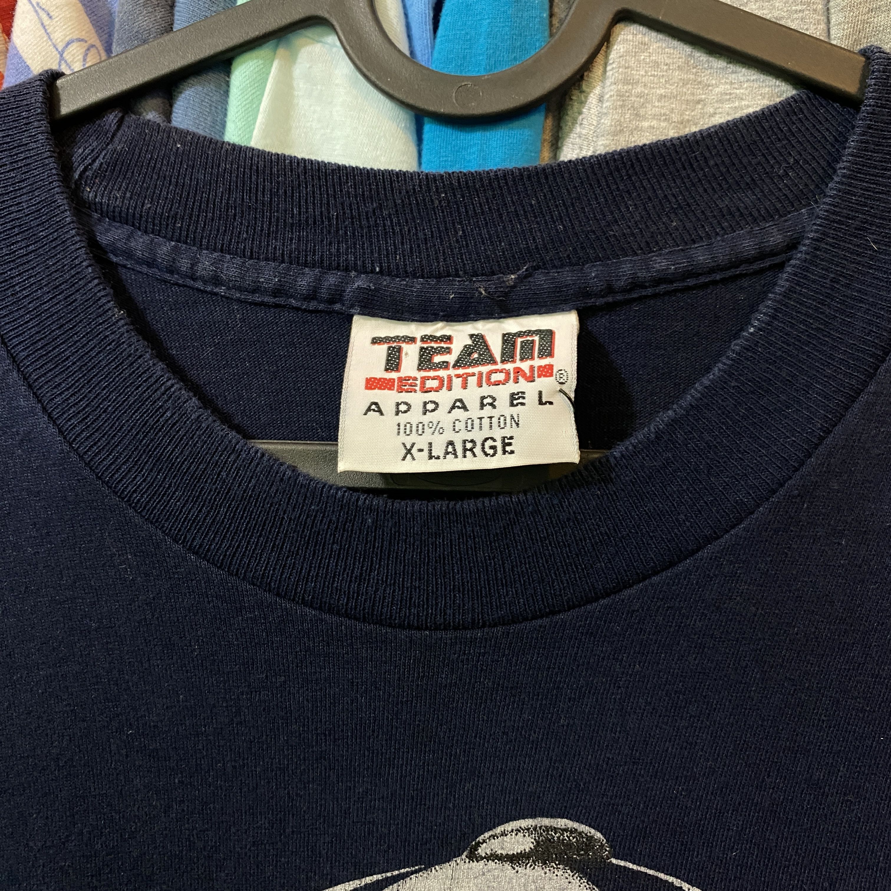 NBA × Vintage Georgetown vintage usa 90s single stitch navy t-shirt - XL Size US XL / EU 56 / 4 - 4 Thumbnail