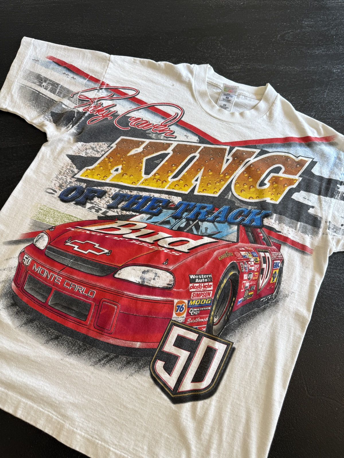 NASCAR Vintage Nascar Ricky Craven Budweiser King Of Beer TShirt XL Size US XL / EU 56 / 4 - 2 Thumbnail