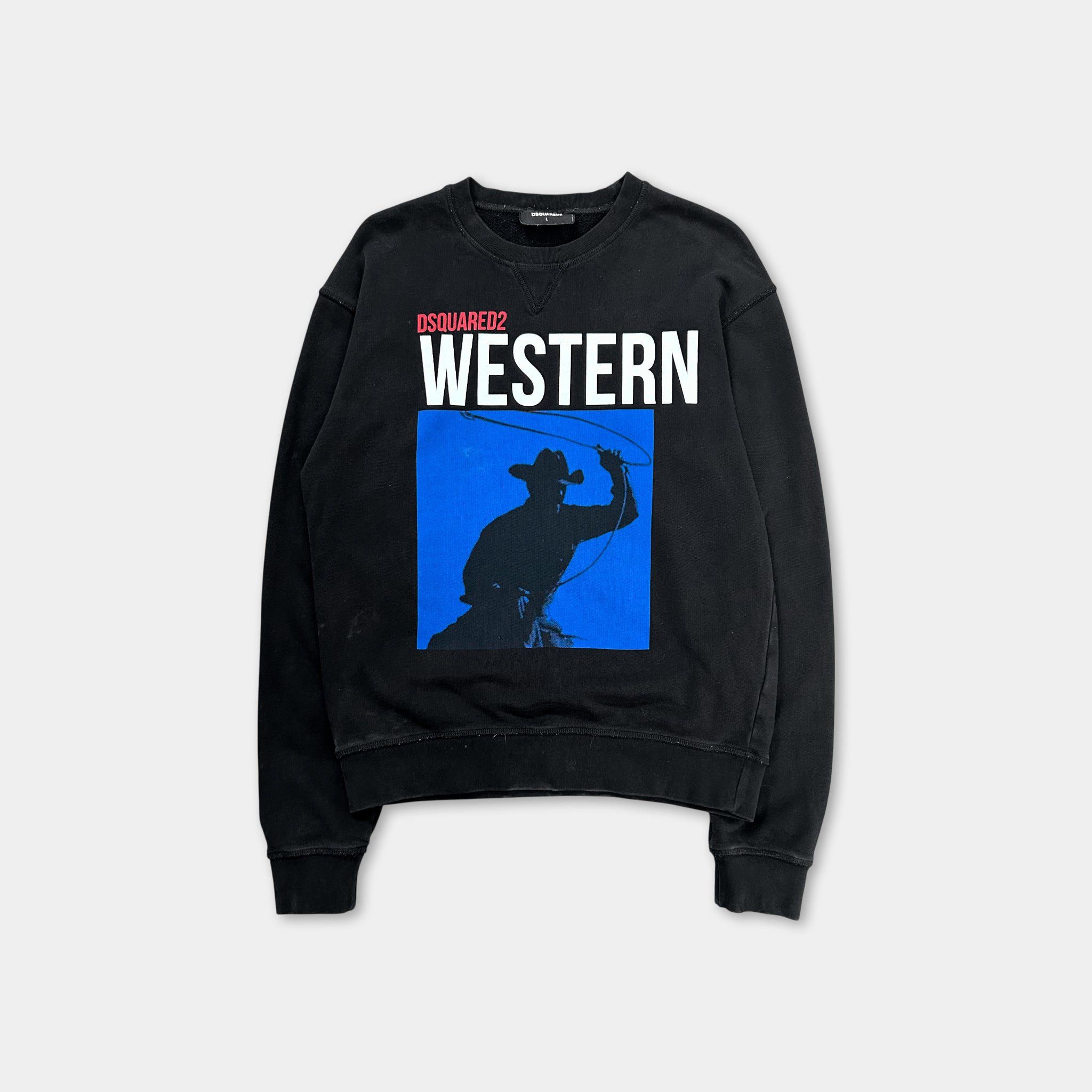 Dsquared2 Dsquared2 2010's Western Graphic Black Crewneck Size US M / EU 48-50 / 2 - 1 Thumbnail