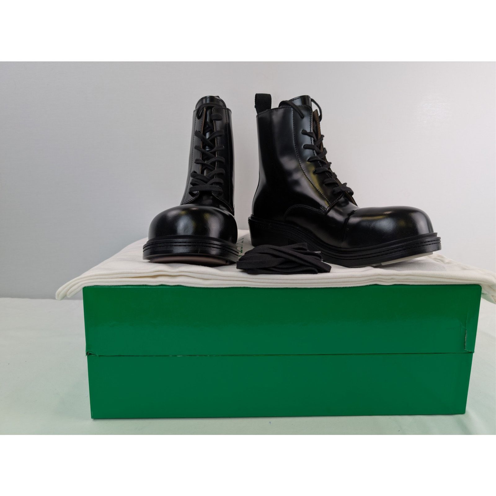 Bottega Veneta o1rshd1 Fireman Ankle Boots in Black Size US 9.5 / EU 42-43 - 19 Thumbnail