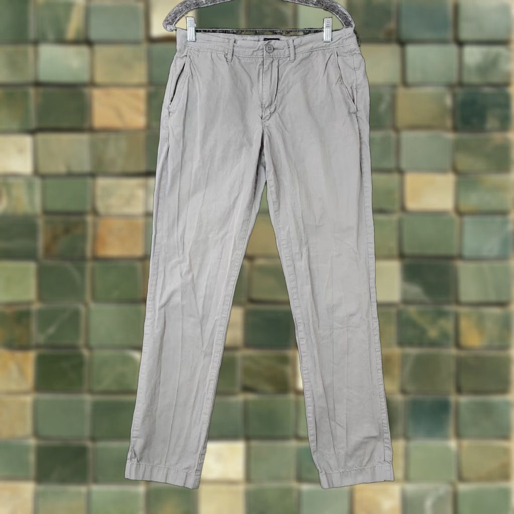 J.Crew VINTAGE J.CREW 770 Mens Gray Chino Pants Size 30x31 Straight Leg Male Size US 30 / EU 46 - 1 Thumbnail