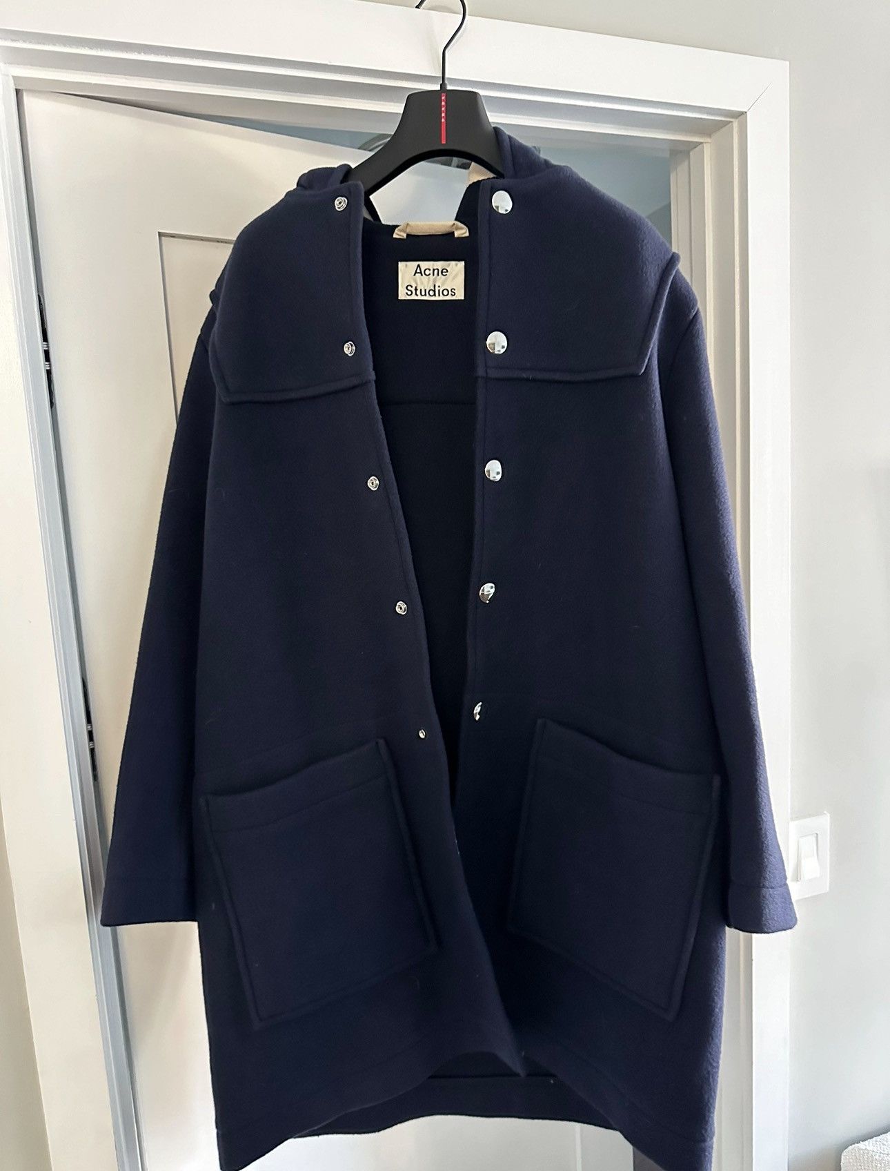 Acne Studios Acne Studios Wool Hooded Parka Size US XL / EU 56 / 4 - 2 Thumbnail
