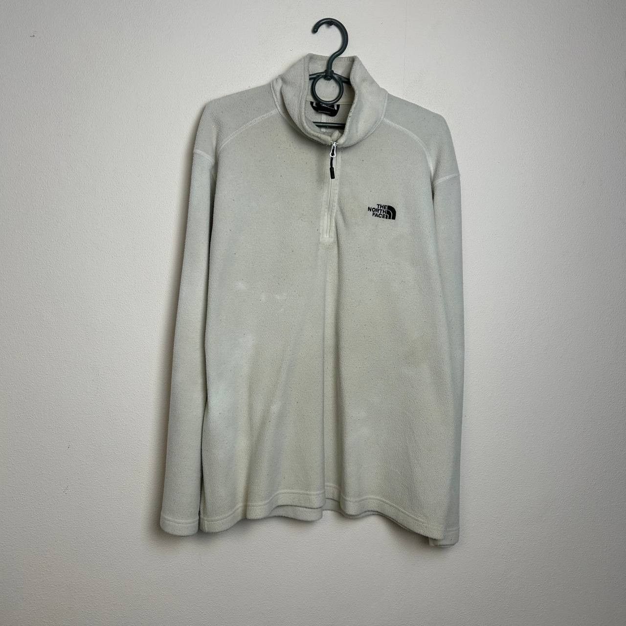 The North Face Mens The North Face Small logo white fleece sweatshirt Size US XL / EU 56 / 4 - 1 Thumbnail